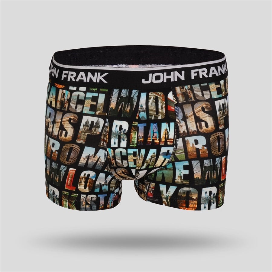 JOHN FRANK DİJİTAL BASKILI BOXER MULTICOLOR