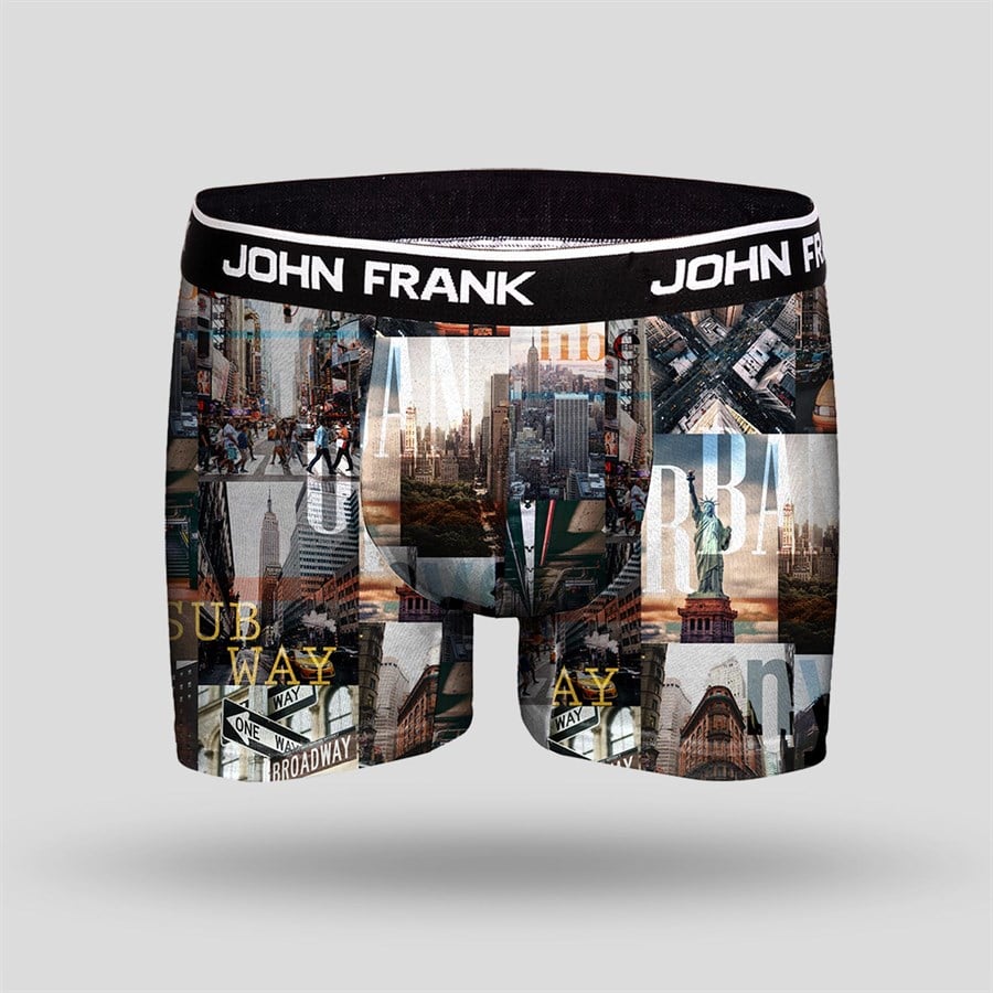 JOHN FRANK DİJİTAL BASKILI BOXER MULTICOLOR
