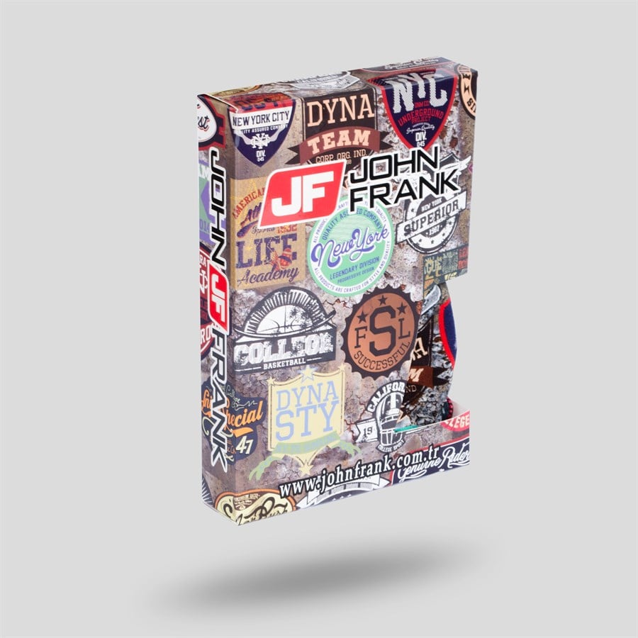 John Frank Dijital Baskılı Erkek Boxer Multıcolor (JFB68)