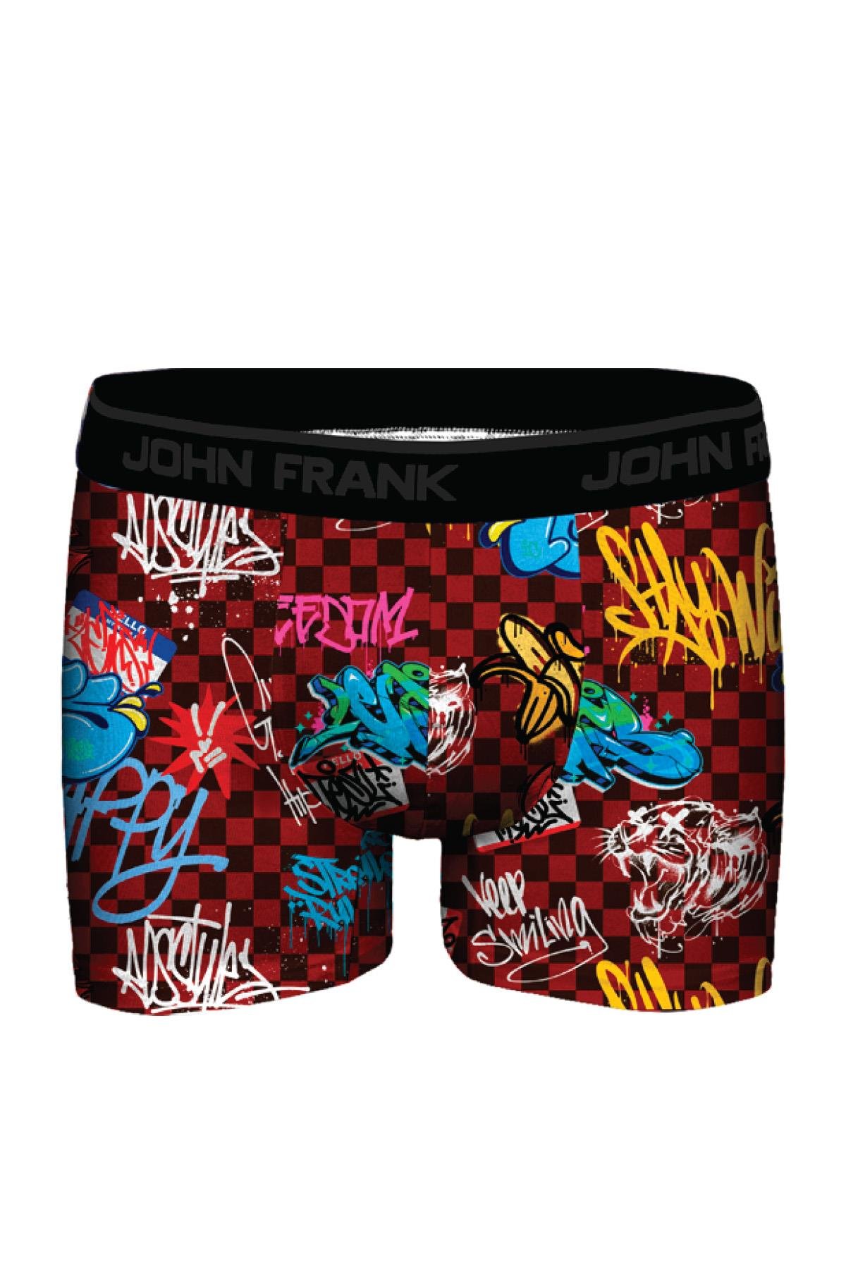 JOHN FRANK DİJİTAL BASKILI MODAL BOXER MULTICOLOR