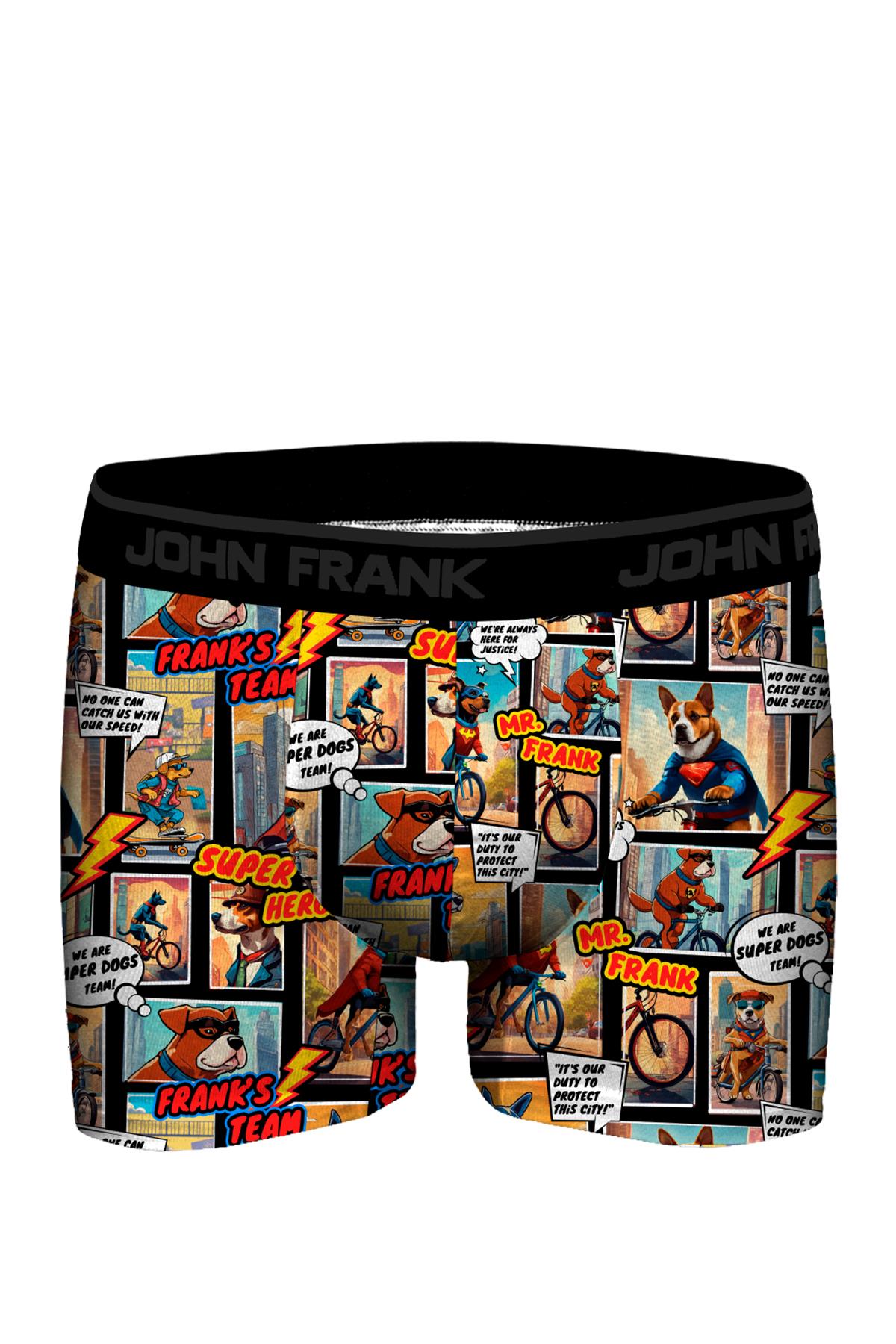 JOHN FRANK DİJİTAL BASKILI MODAL BOXER MULTICOLOR