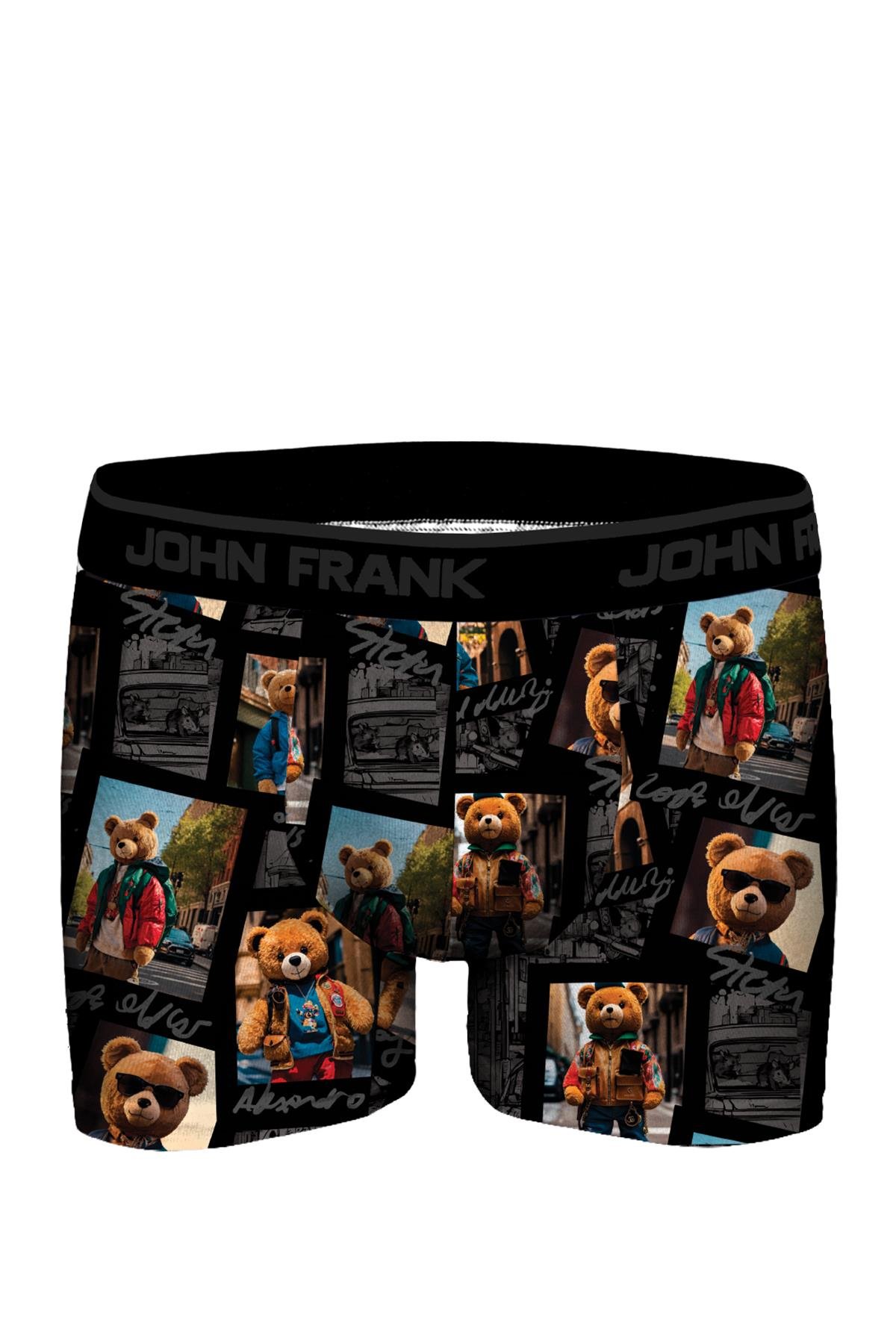 JOHN FRANK DİJİTAL BASKILI MODAL BOXER MULTICOLOR