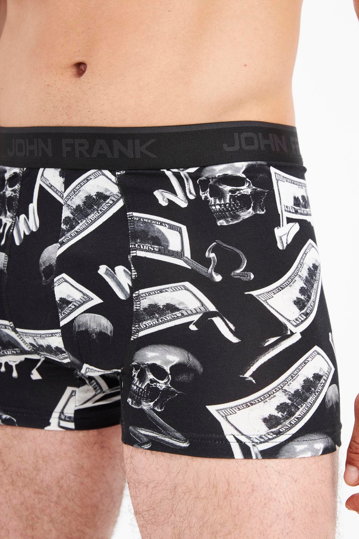 JOHN FRANK DİJİTAL BASKILI MODAL BOXER MULTICOLOR