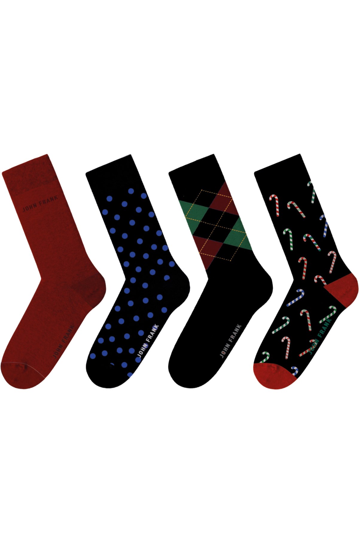 JOHN FRANK DÖRTLÜ CHRISTMAS UZUN ÇORAP MULTICOLOR