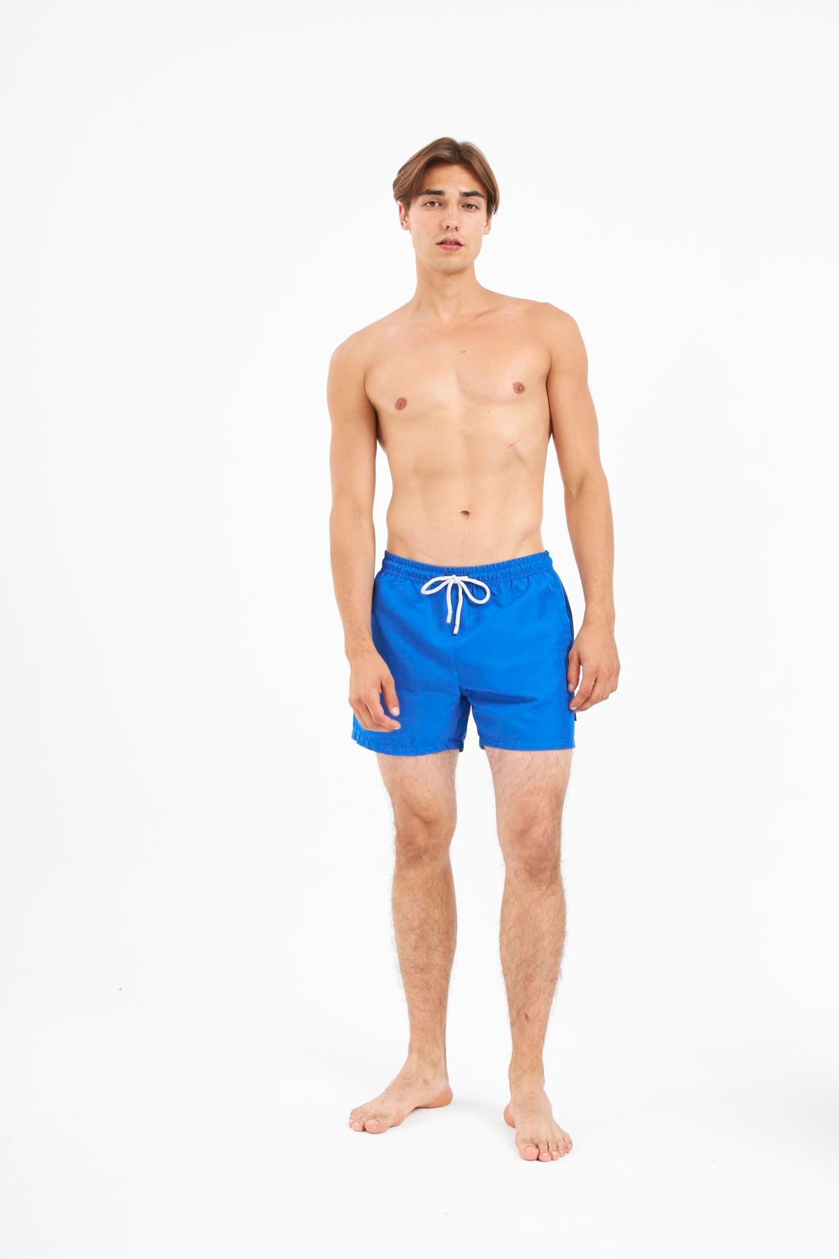 JOHN FRANK DÜZ MAYO ŞORT MAVİ