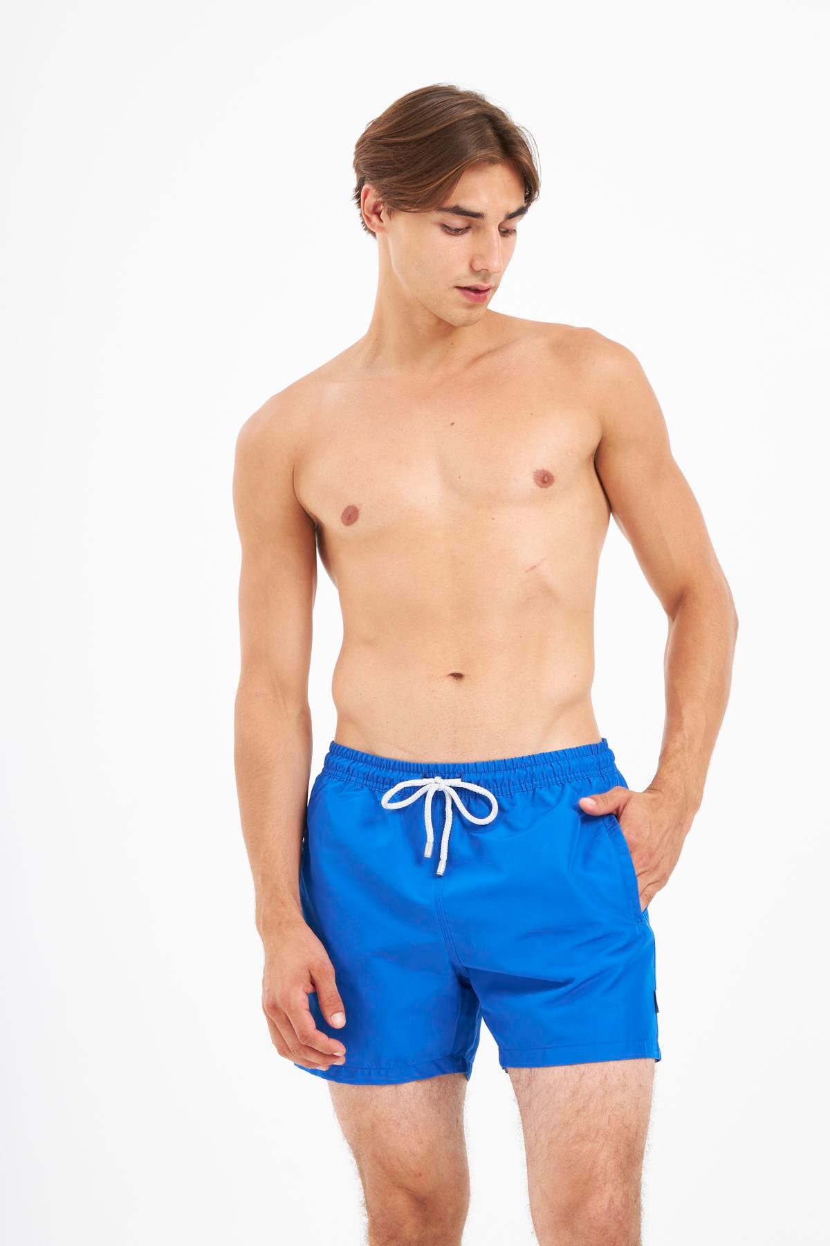 JOHN FRANK DÜZ MAYO ŞORT MAVİ