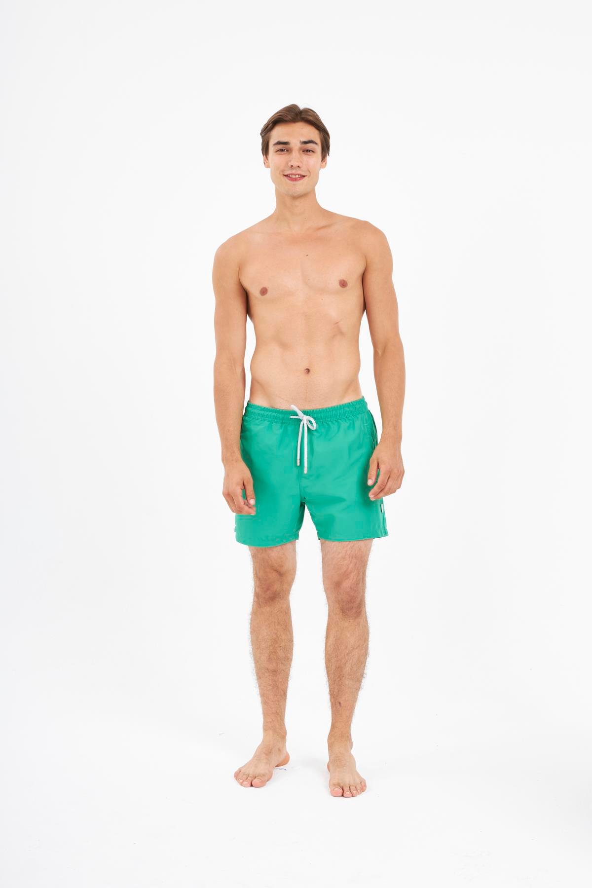 JOHN FRANK DÜZ MAYO ŞORT YEŞİL