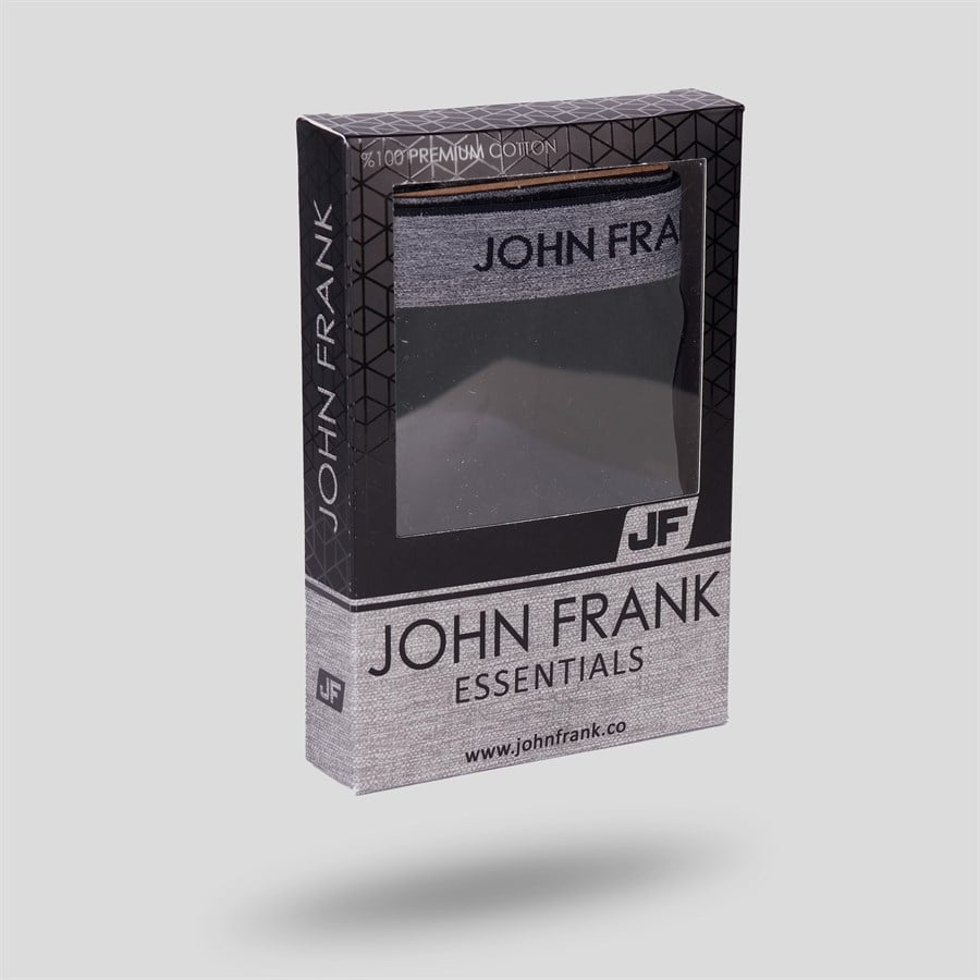 JOHN FRANK ESSENTIALS BOXER ANTRACITE MELANGE