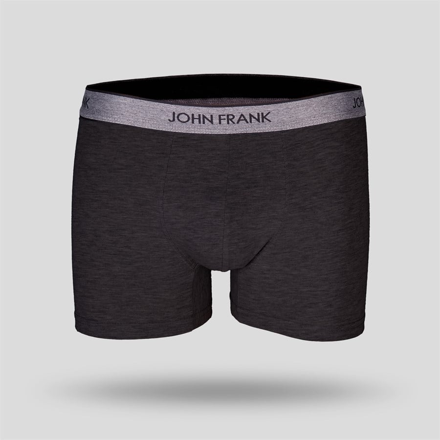 JOHN FRANK ESSENTIALS BOXER ANTRACITE MELANGE