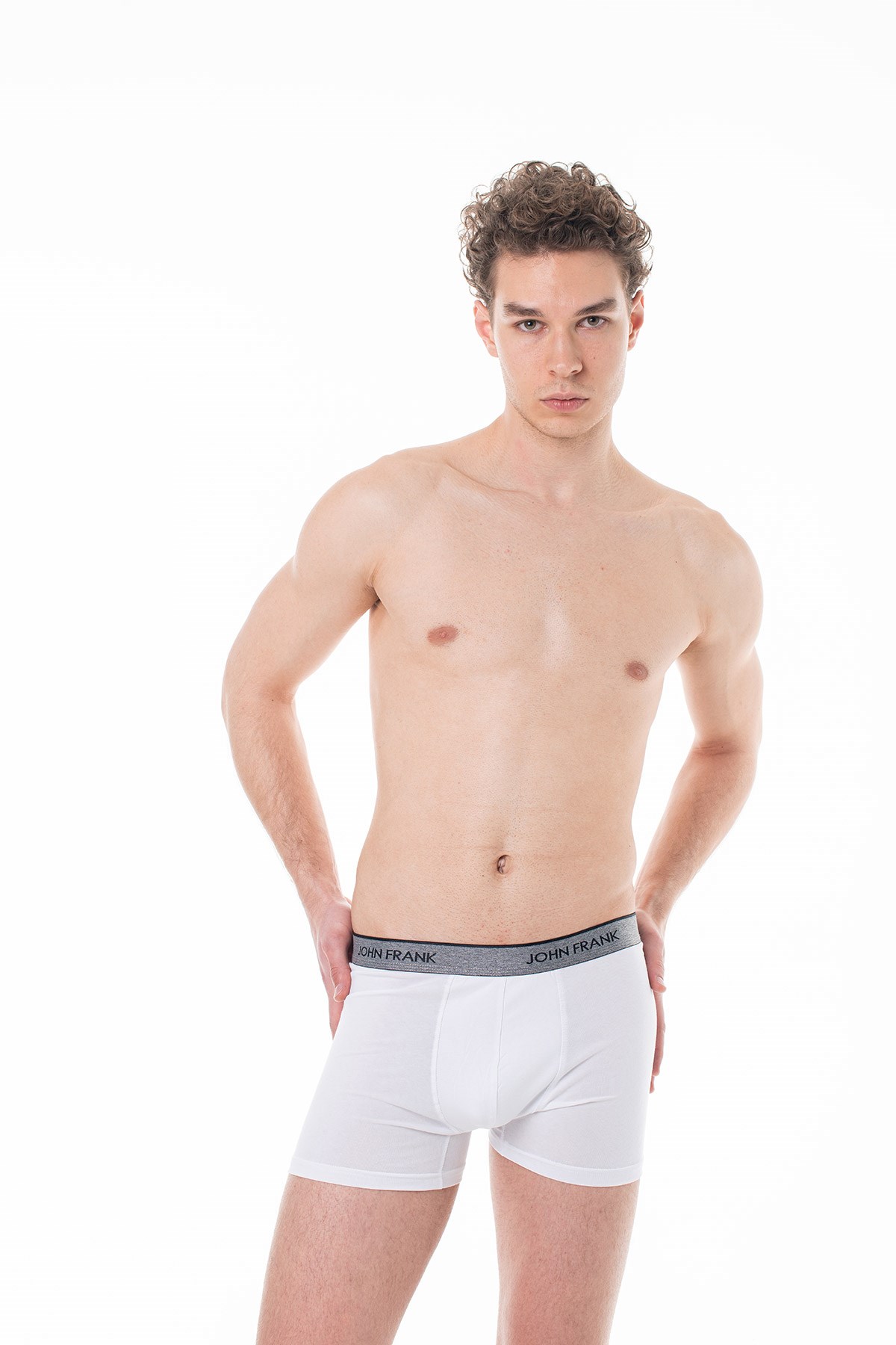JOHN FRANK ESSENTIALS BOXER BEYAZ