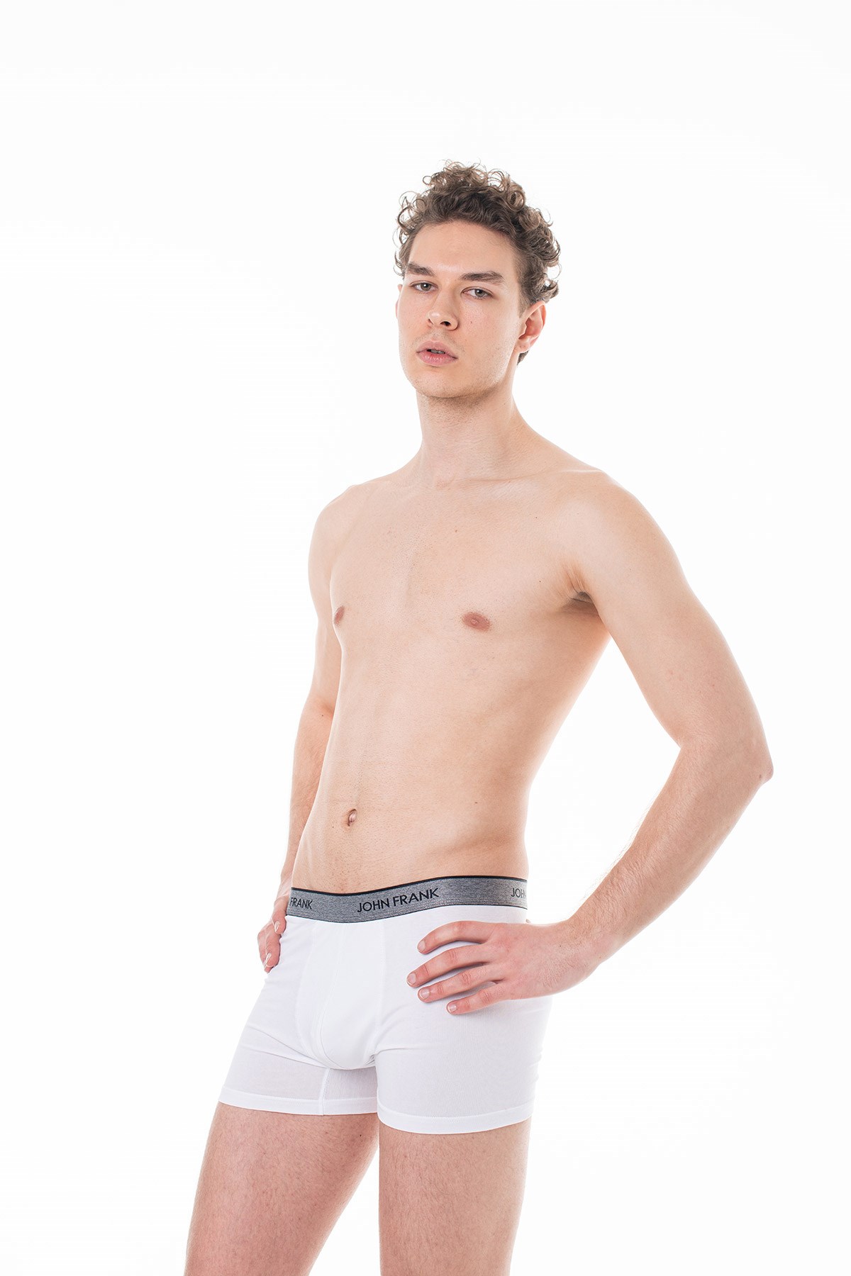 JOHN FRANK ESSENTIALS BOXER BEYAZ