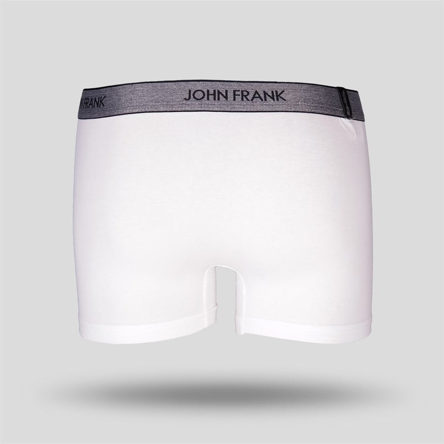 John Frank Essentıals Erkek Boxer Beyaz (JFBES01)