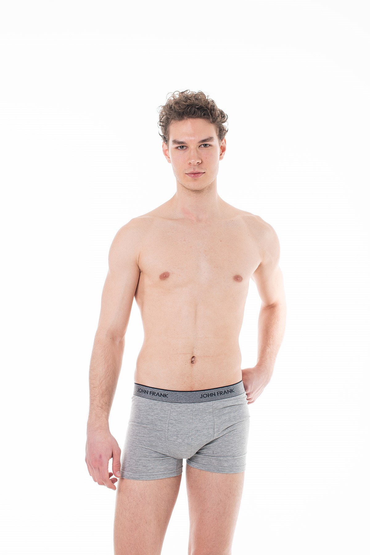 JOHN FRANK ESSENTIALS BOXER GRİ