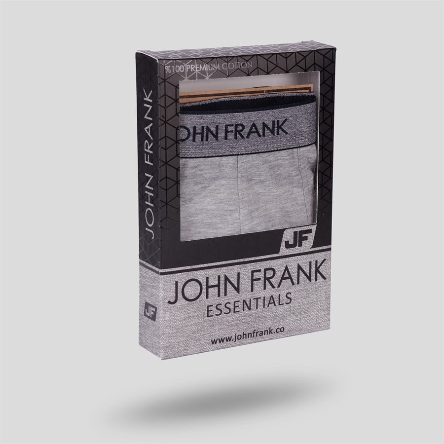 John Frank Essentıals Erkek Boxer Gri (JFBES01)