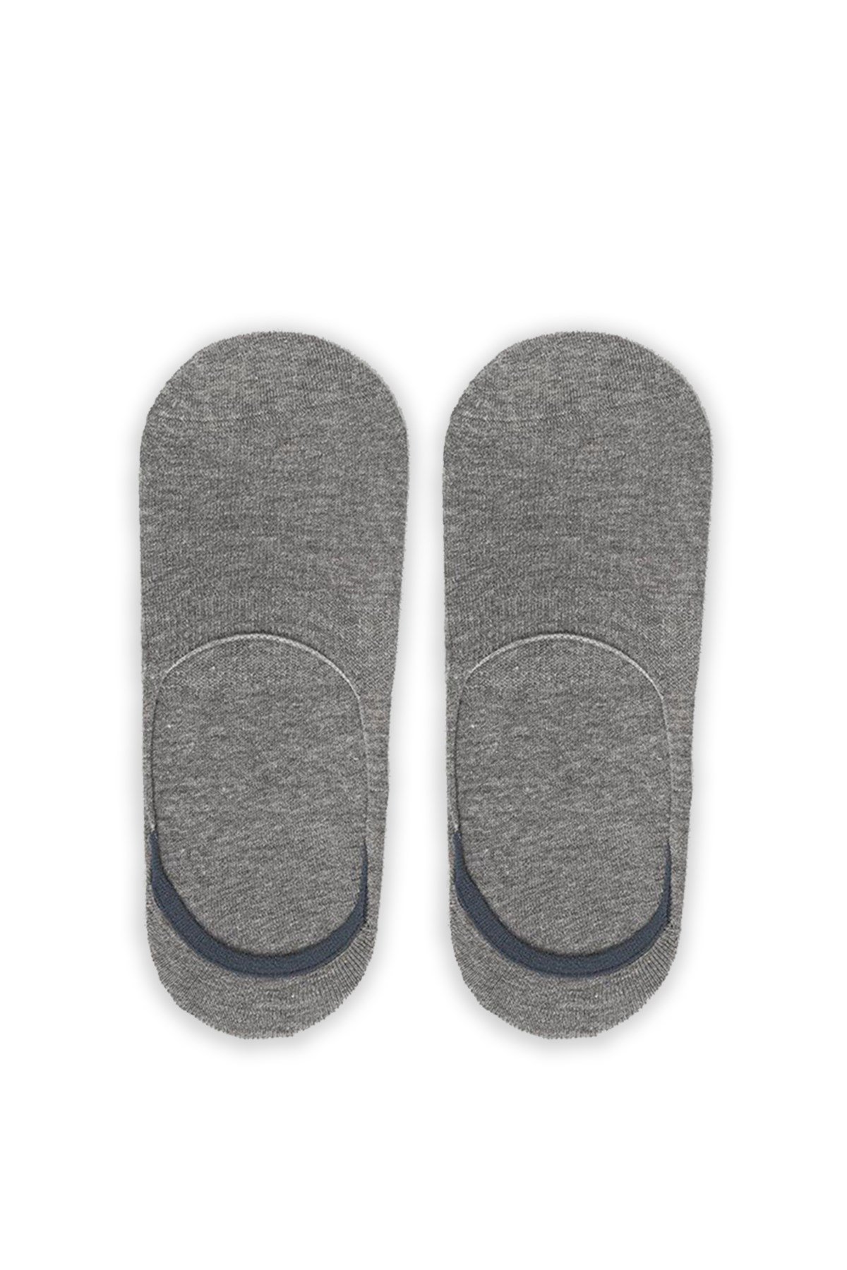 John Frank Gri Melanj No Show Çorap