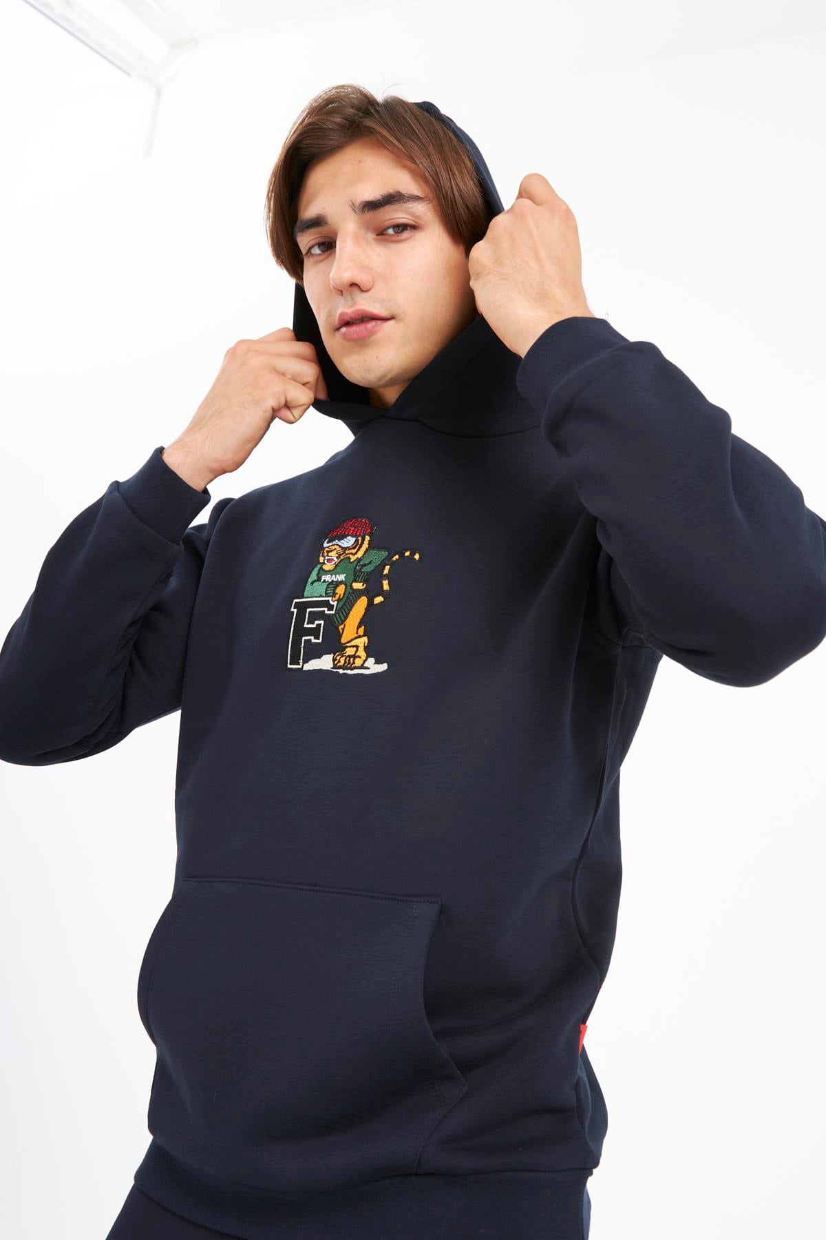 JOHN FRANK HYPE HOODIE SWEATSHIRT LACİVERT