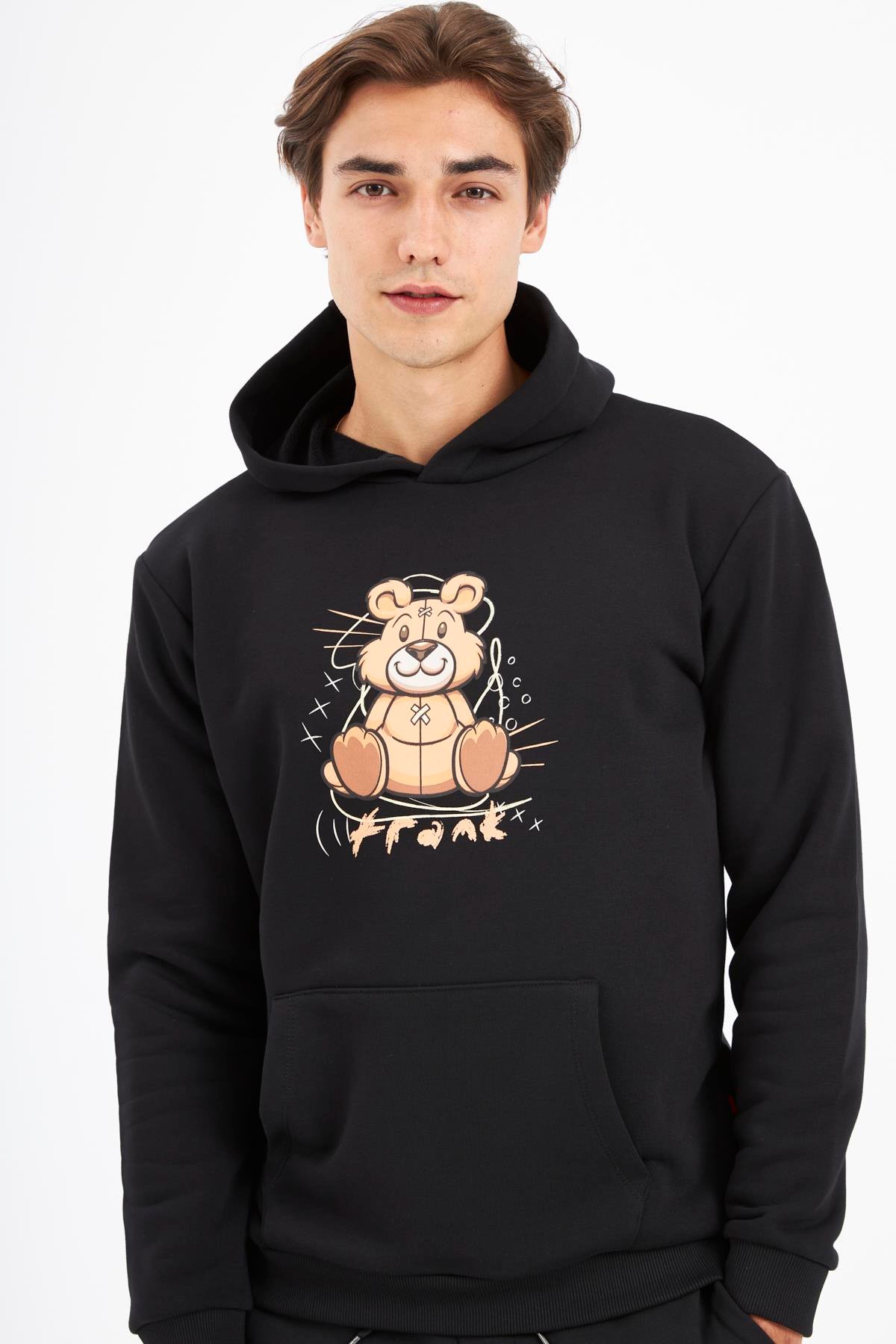 JOHN FRANK HYPE HOODIE SWEATSHIRT SİYAH