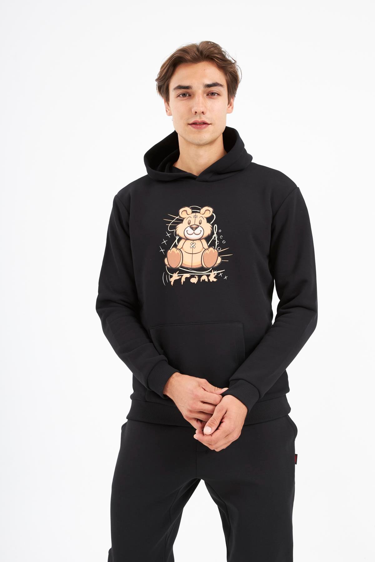 JOHN FRANK HYPE HOODIE SWEATSHIRT SİYAH