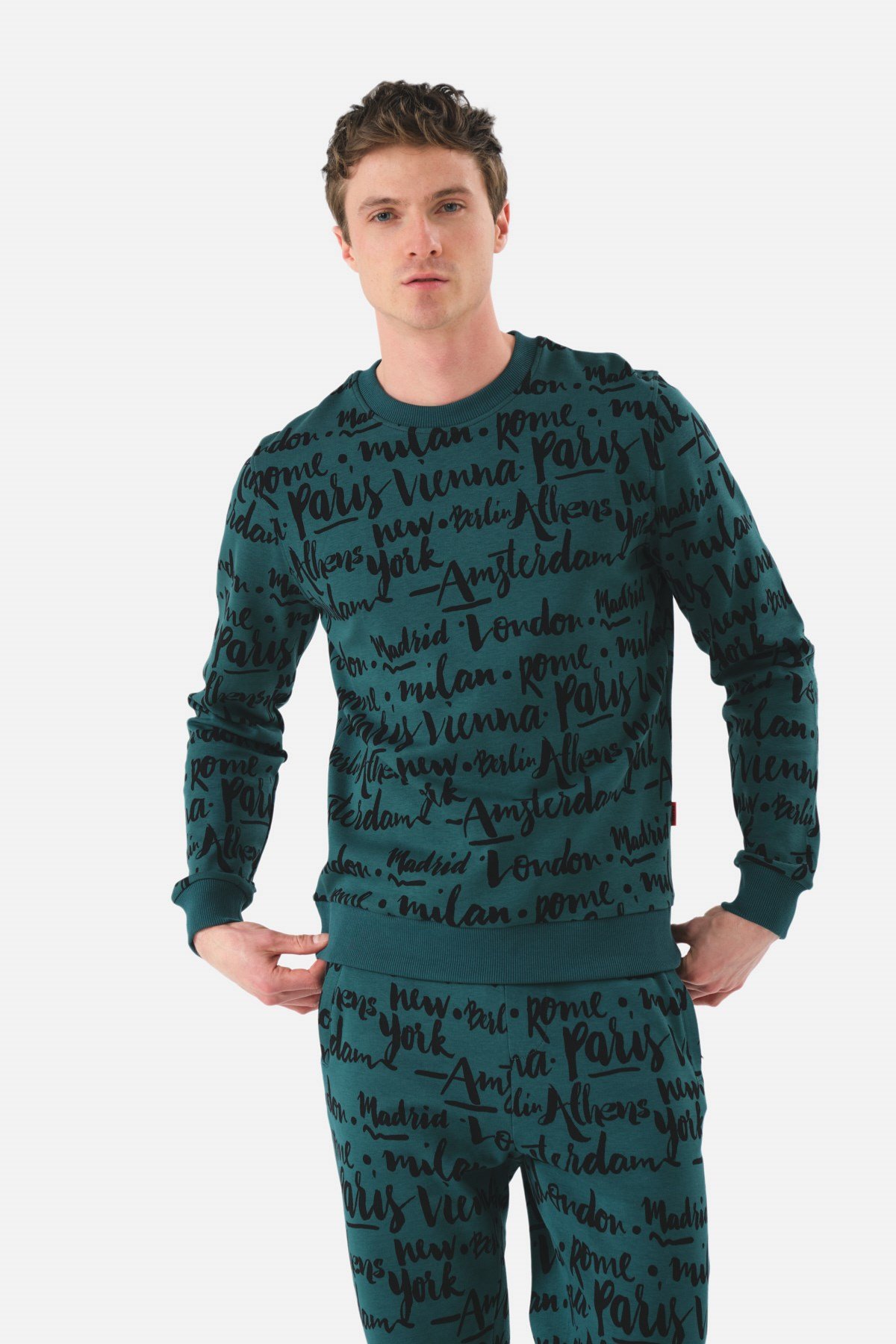 John Frank Identity Petrol Sweatshirt-Metropole