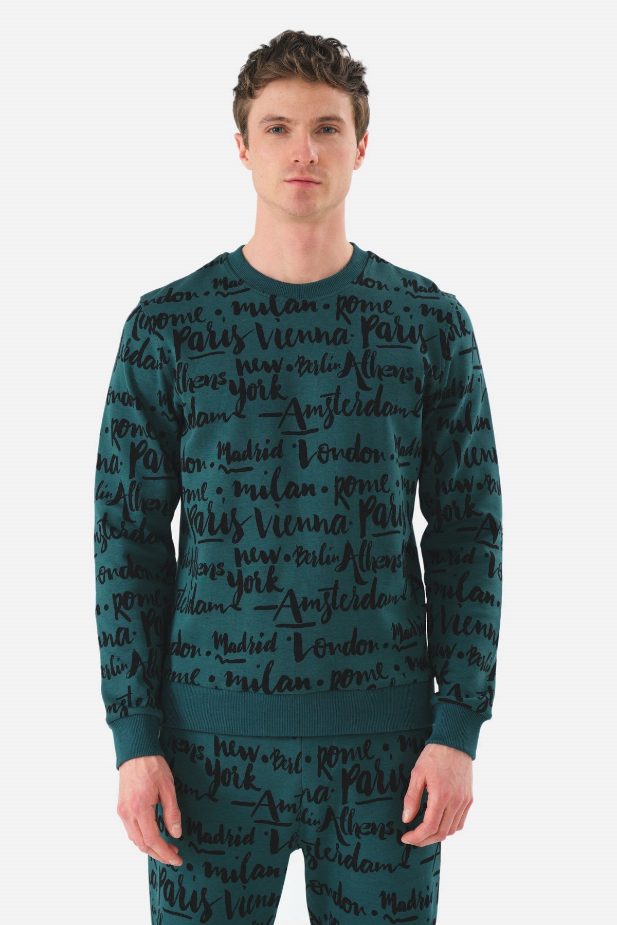 John Frank Identity Petrol Sweatshirt-Metropole