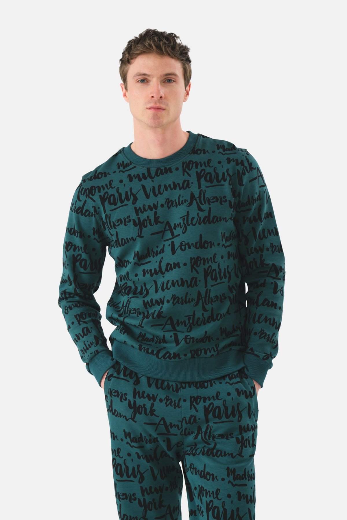 John Frank Identity Petrol Sweatshirt-Metropole