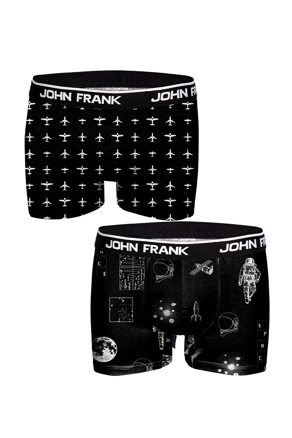 John Frank İkili Monochrome Boxer