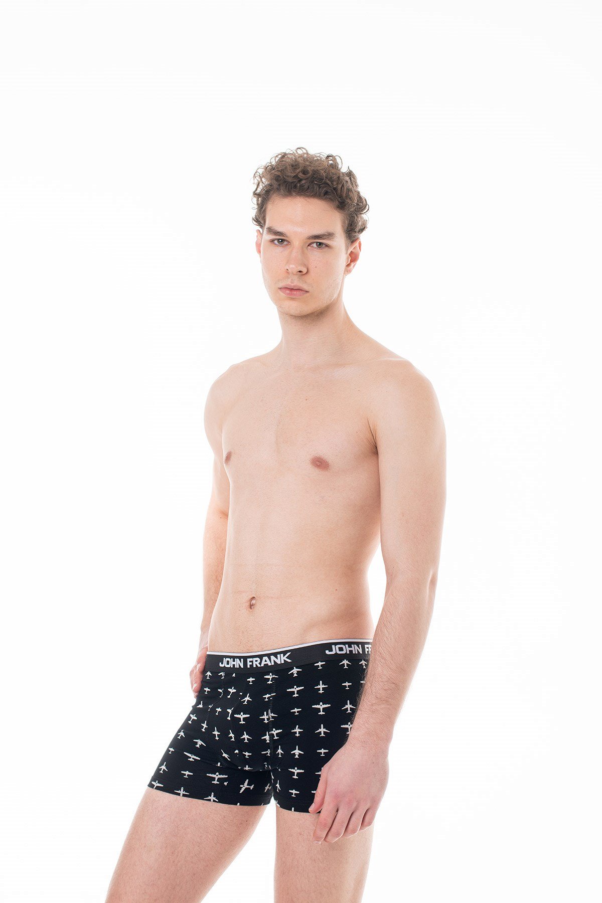 JOHN FRANK İKİLİ MONOCHROME BOXER