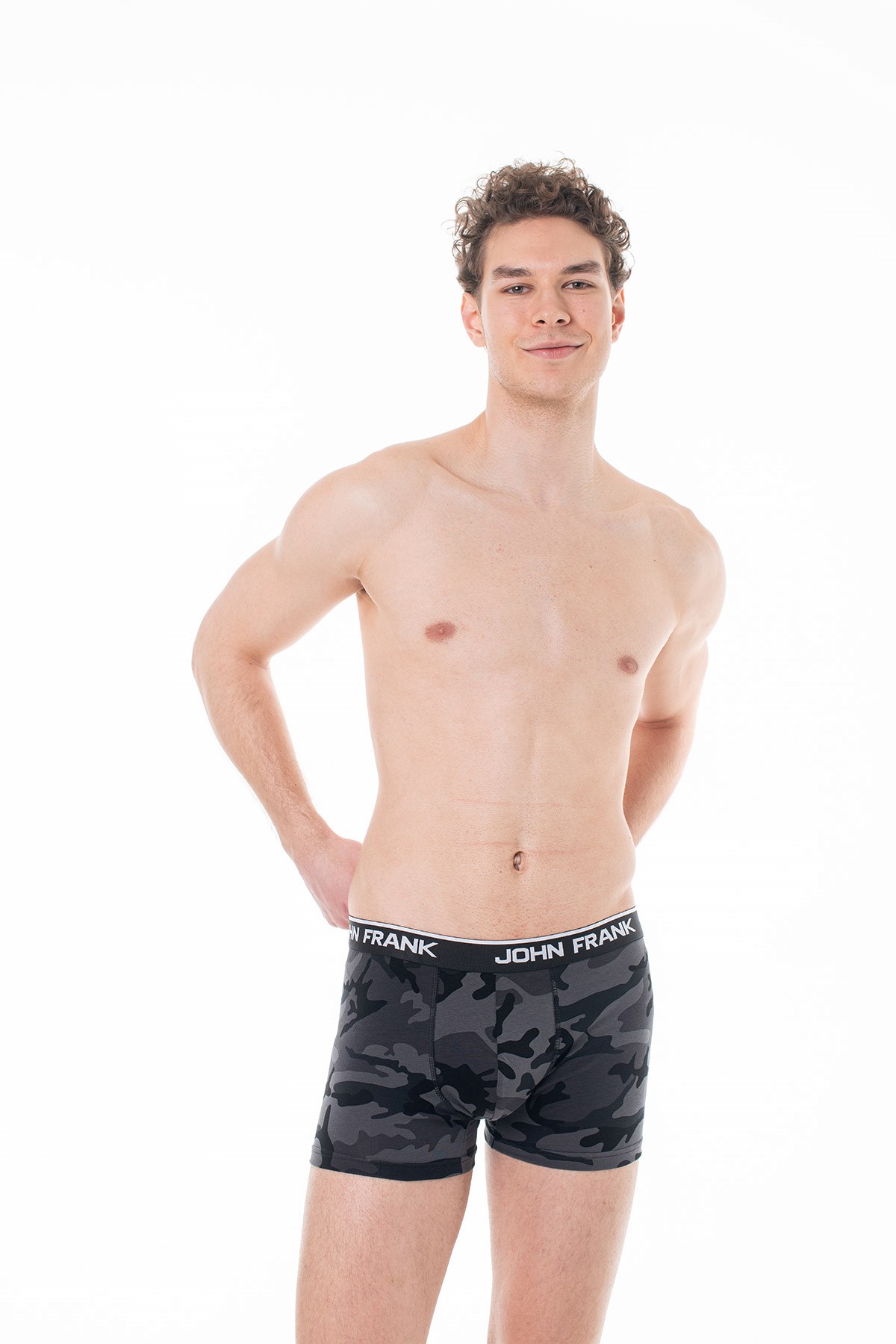 JOHN FRANK İKİLİ MONOCHROME BOXER