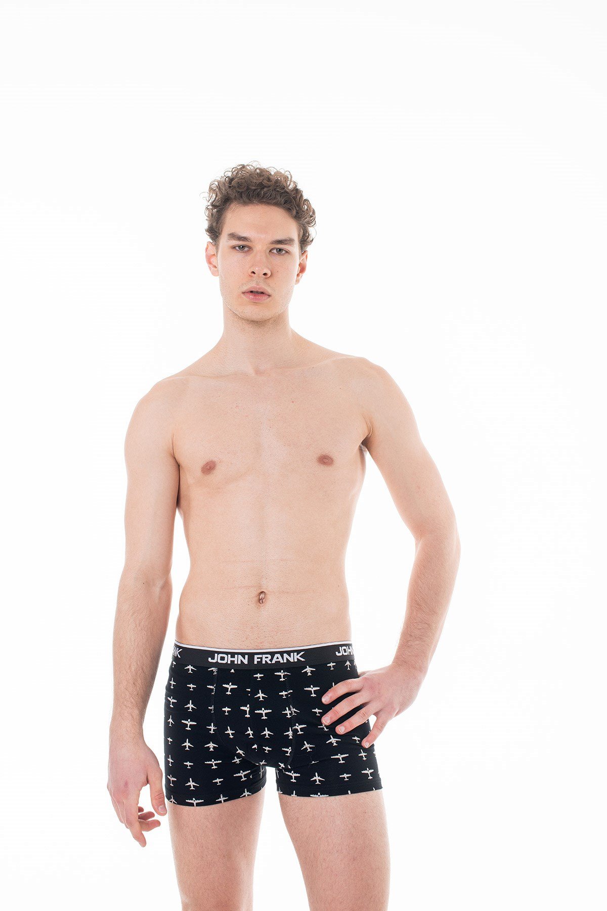 JOHN FRANK İKİLİ MONOCHROME BOXER