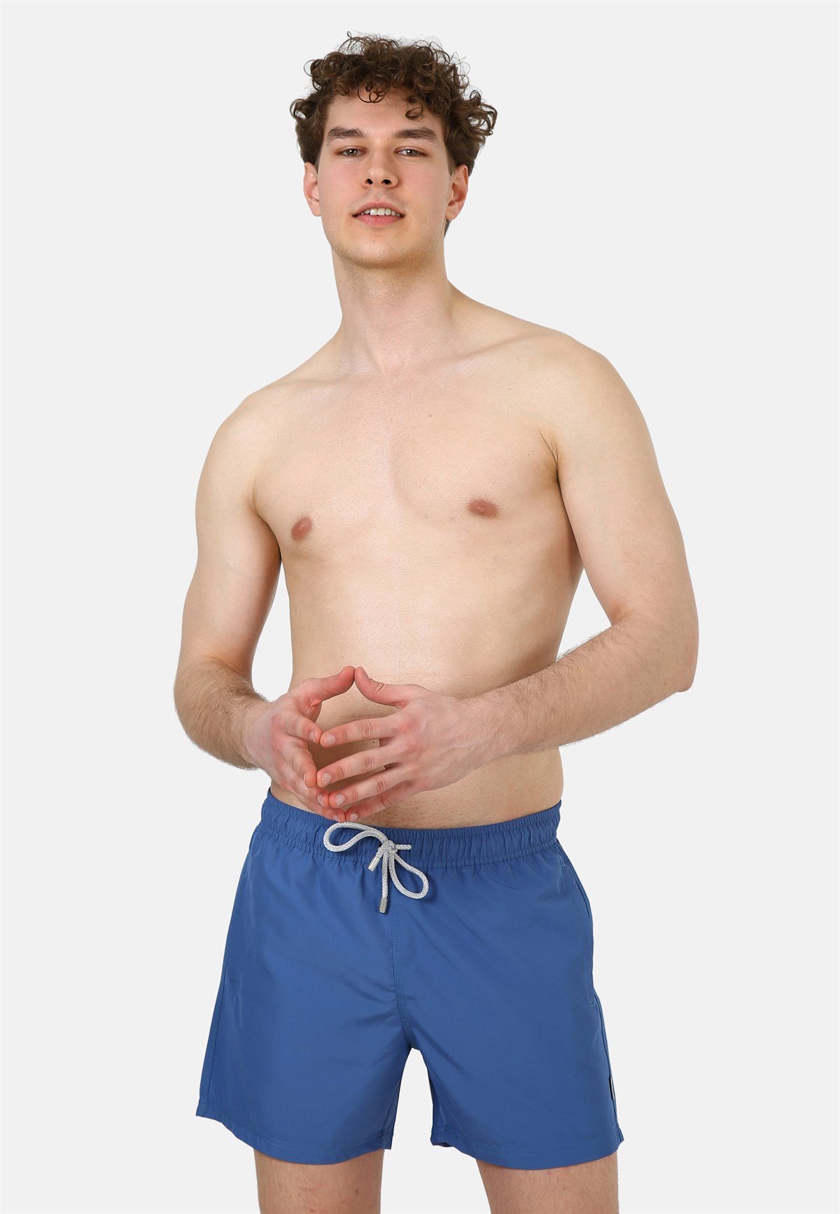 JOHN FRANK DÜZ MAYO ŞORT İNDİGO