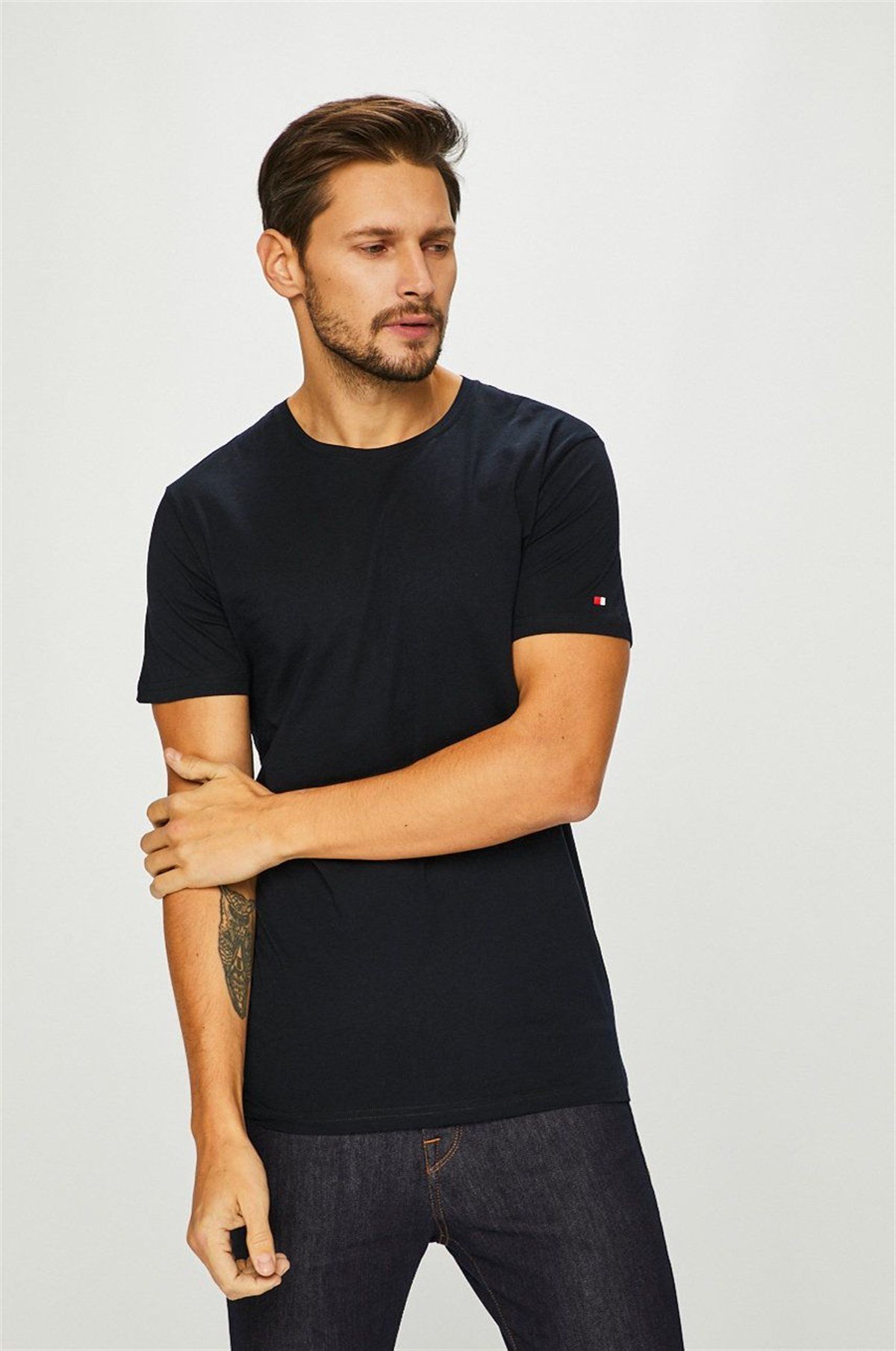 JOHN FRANK BASIC T-SHIRT LACİVERT