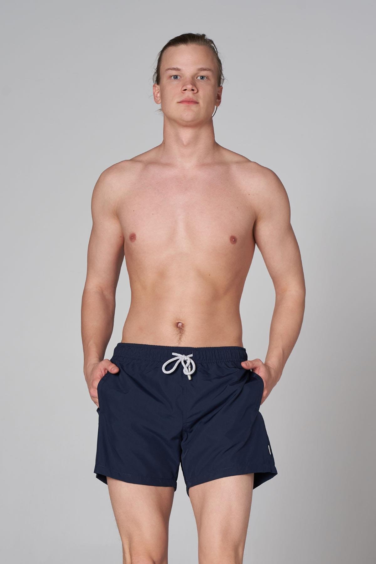 John Frank Lacivert Deniz Şortu