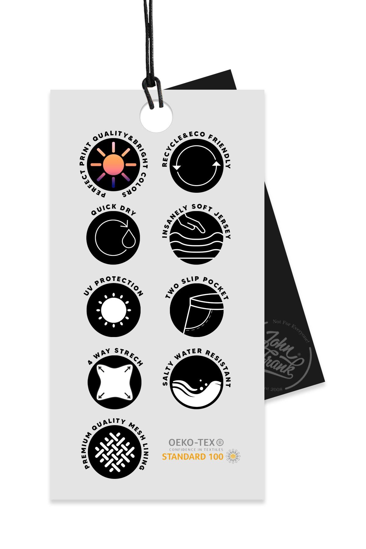 John Frank Lacivert Deniz Şortu