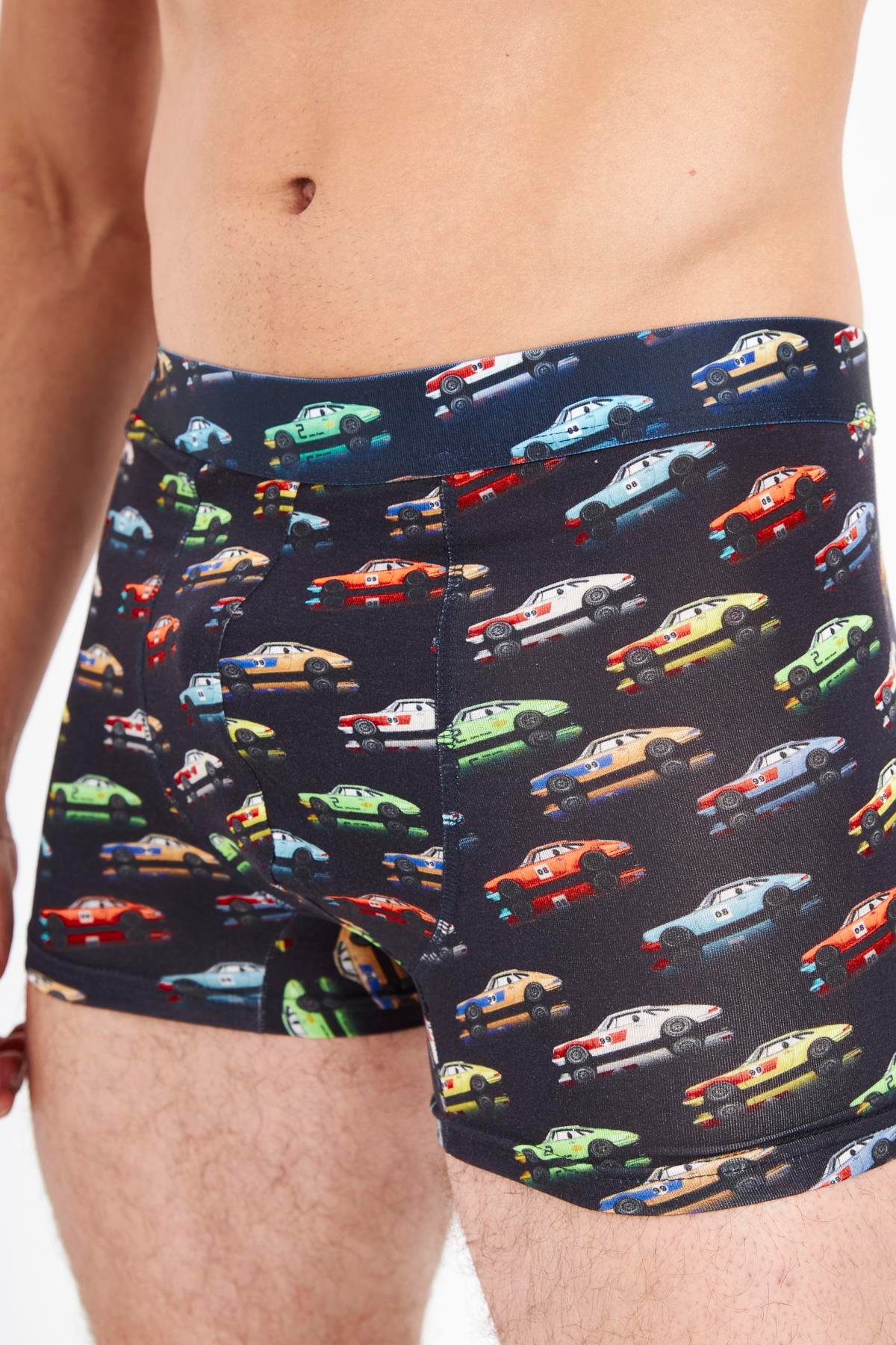 JOHN FRANK LASTİĞİ BASKILI MODAL BOXER MULTICOLOR
