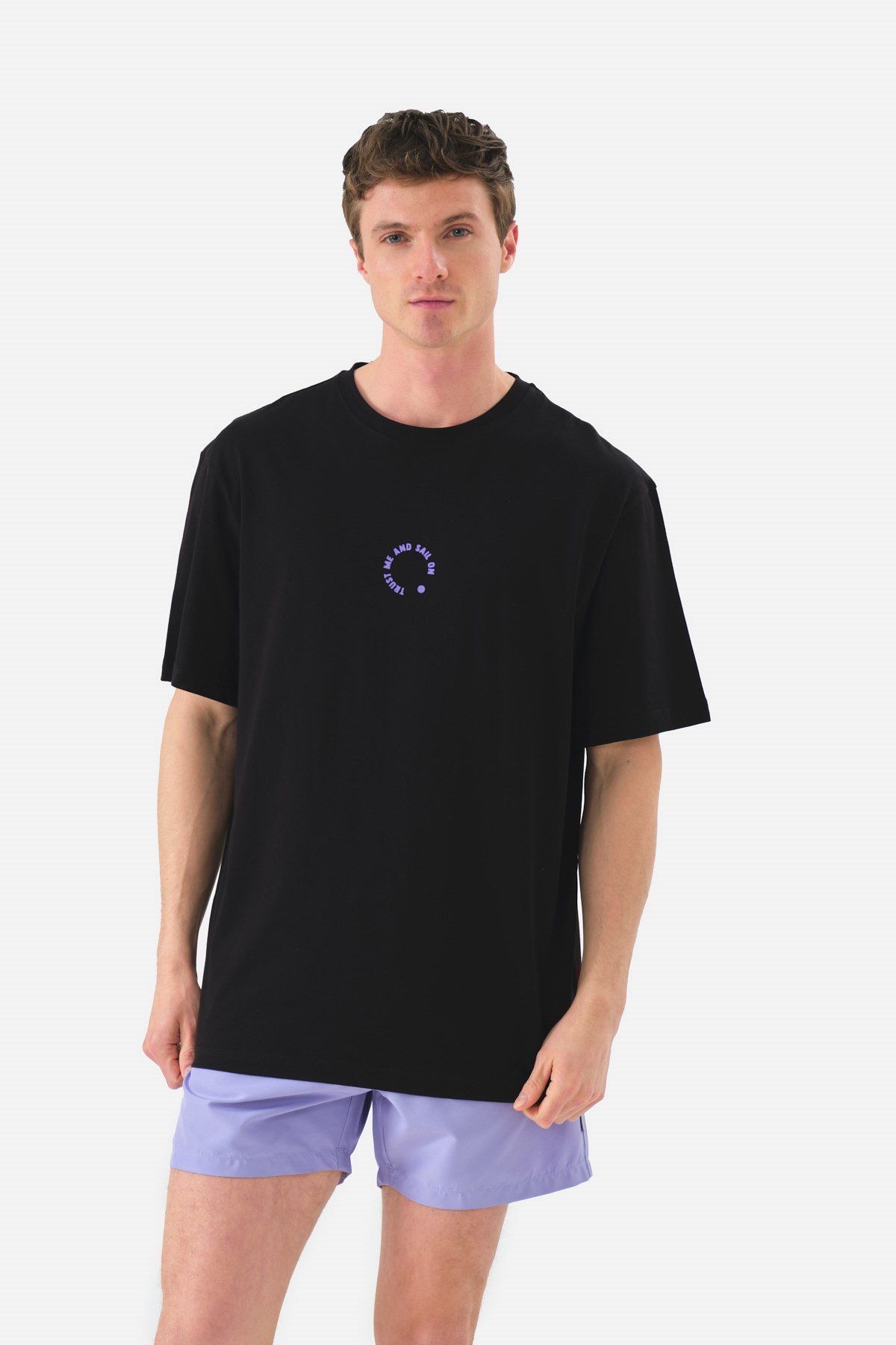 JOHN FRANK DÜZ MAYO ŞORT LİLA