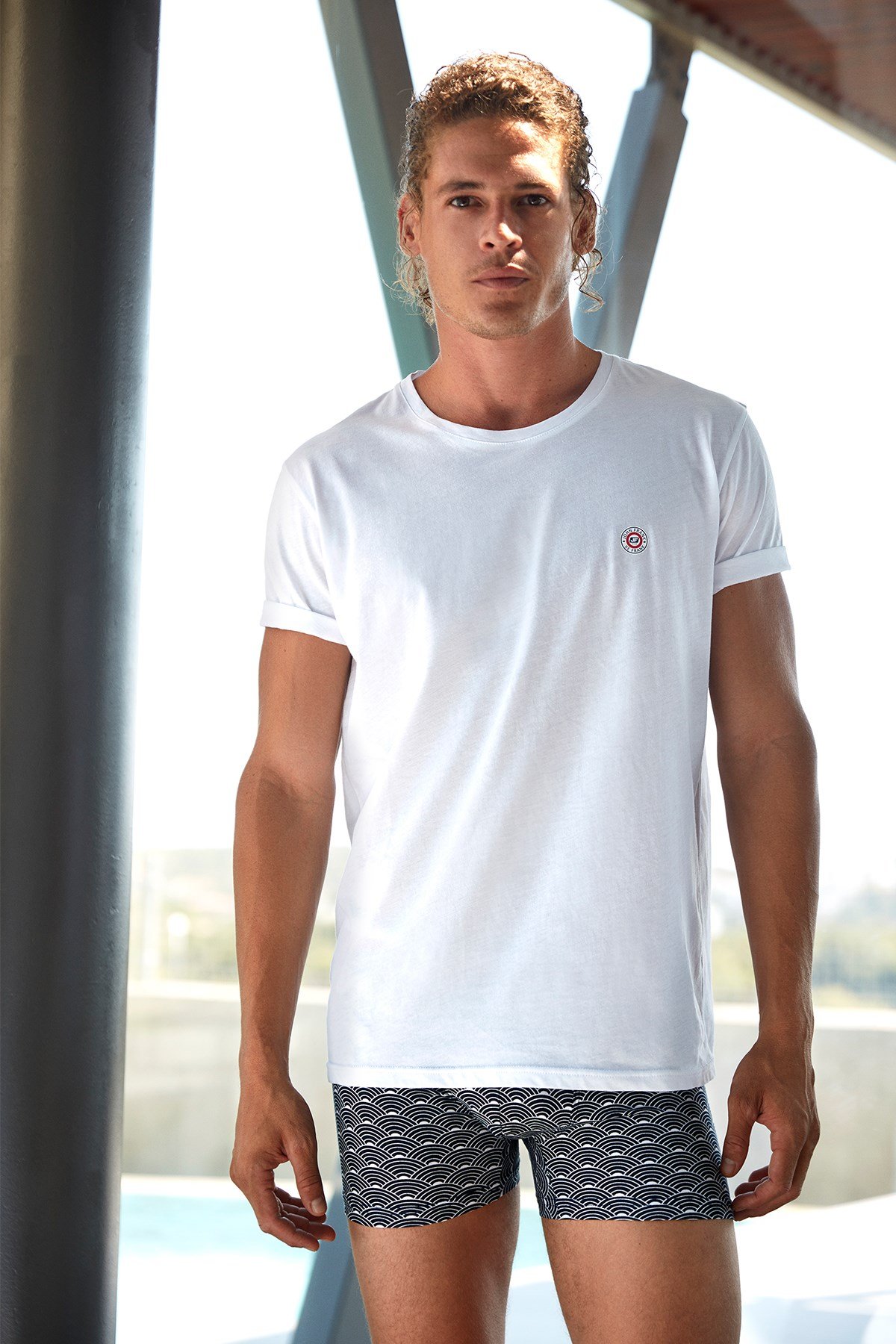 John Frank Marine Beyaz T-Shirt