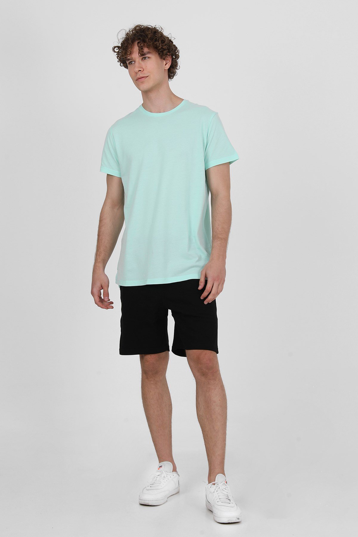JOHN FRANK BASIC T-SHIRT PİKE MİNT
