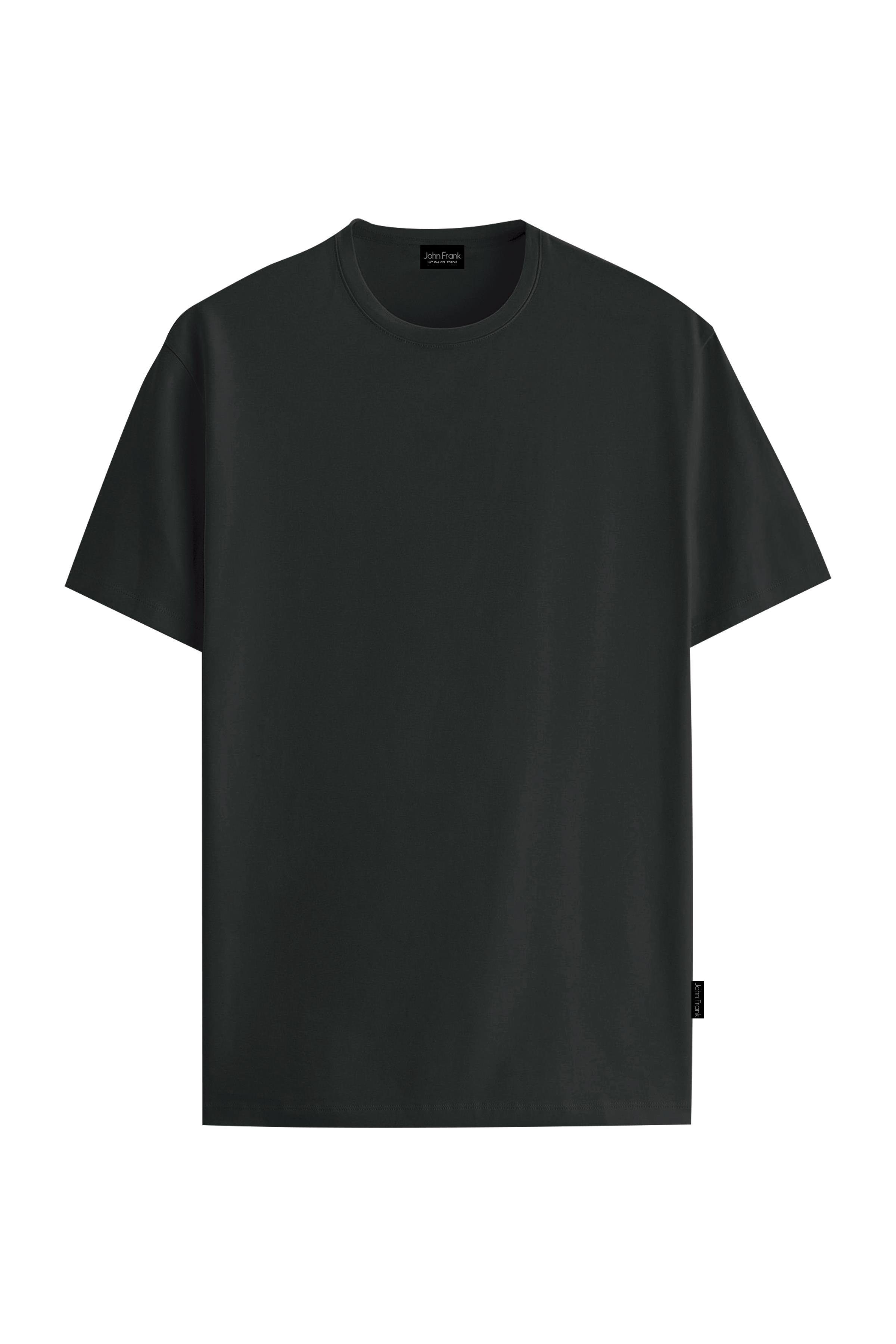 JOHN FRANK MODAL T-SHIRT SİYAH