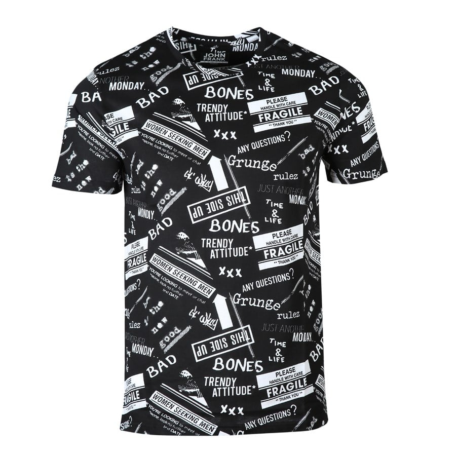 JOHN FRANK MONOCHROME T-SHIRT MULTICOLOR