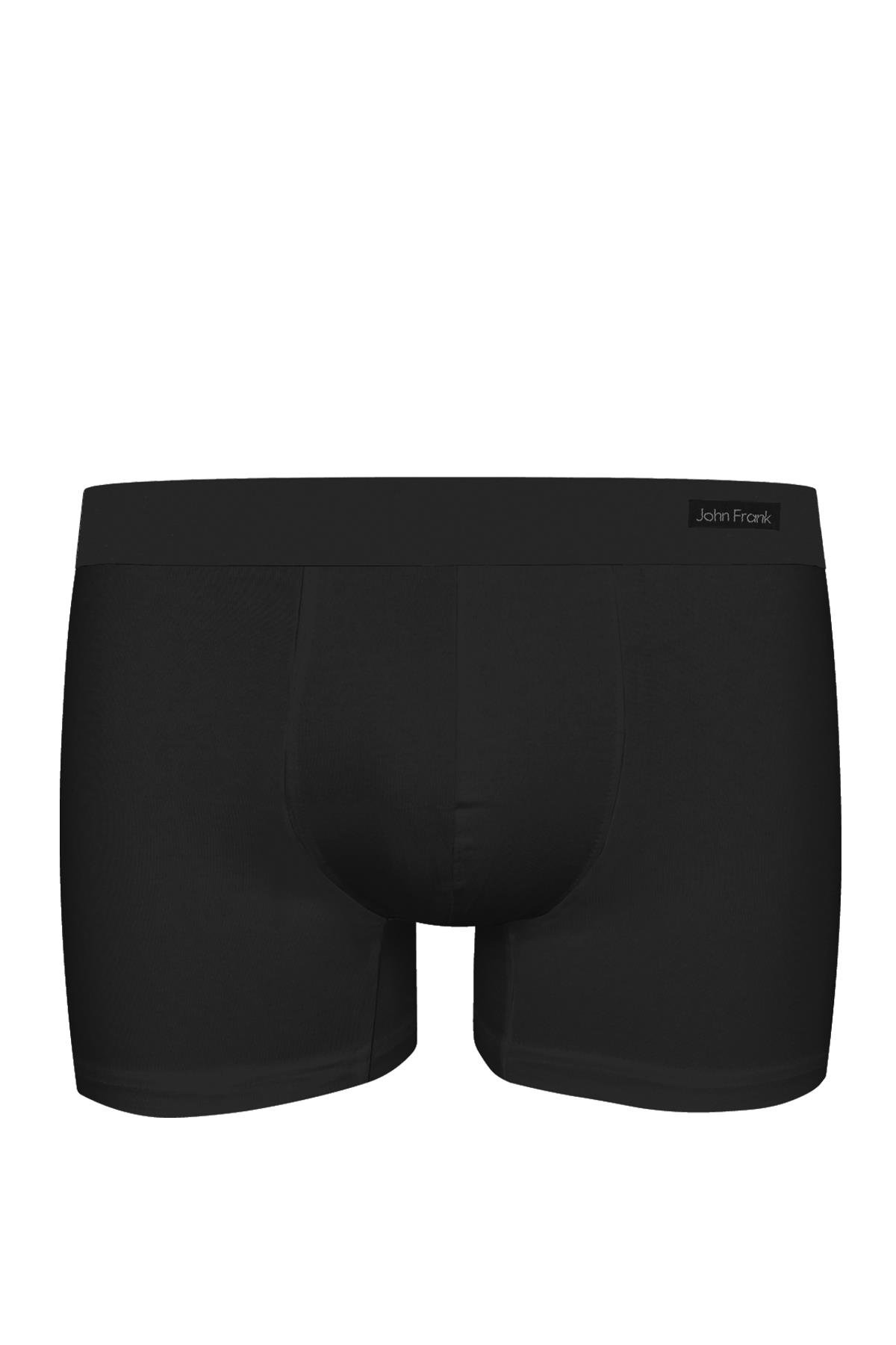JOHN FRANK NATURAL HIDDEN MODAL BOXER SİYAH