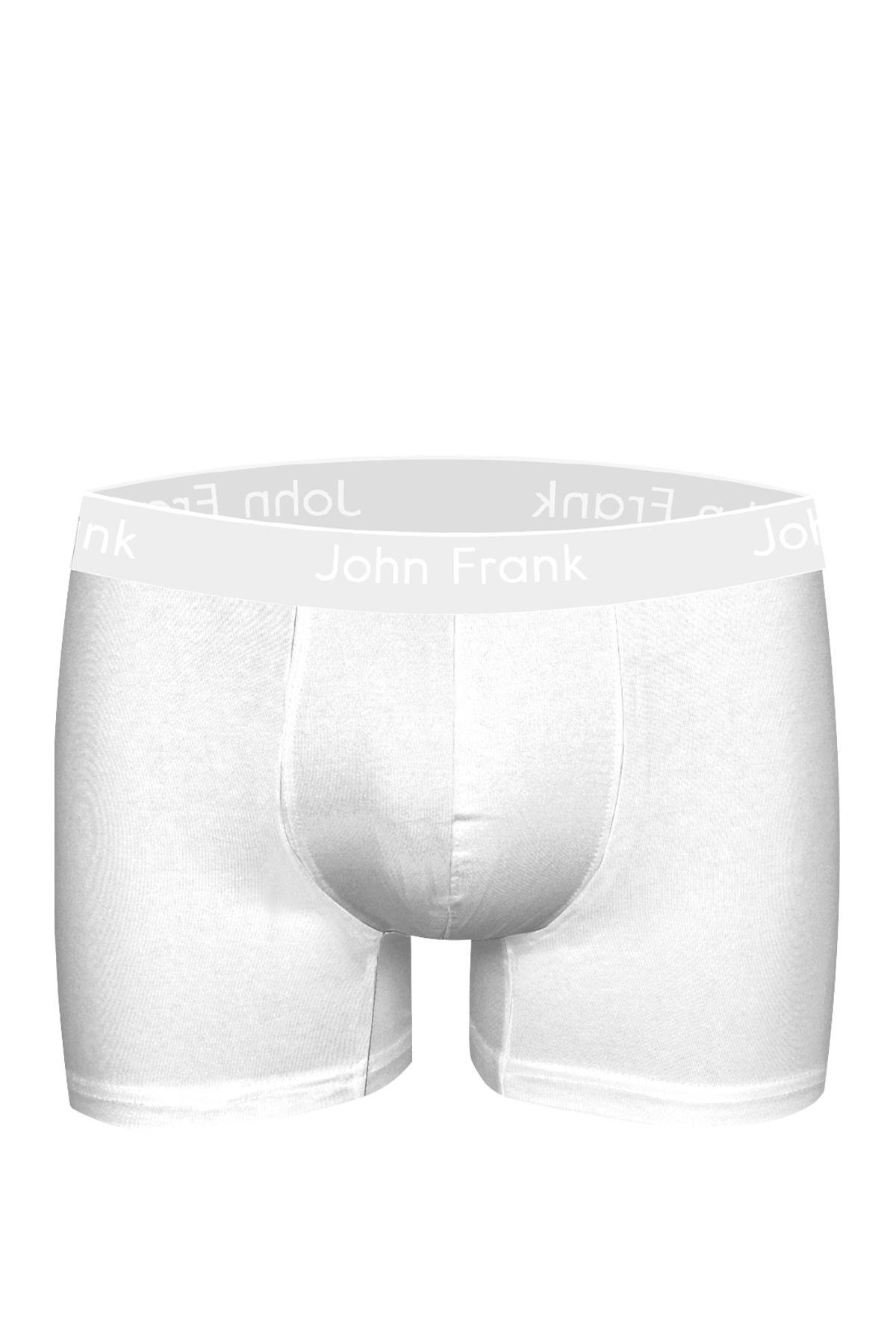 JOHN FRANK NATURAL MODAL BOXER BEYAZ