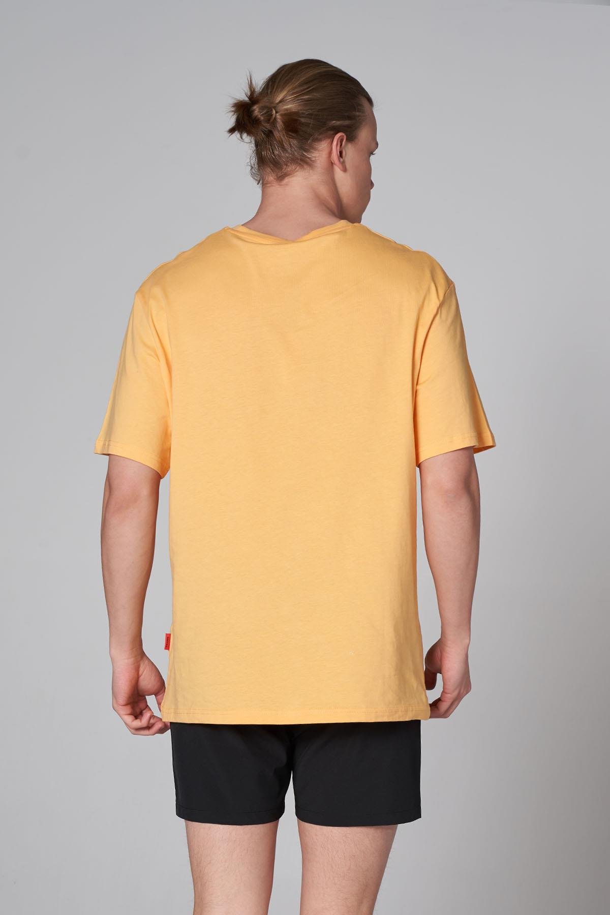 JOHN FRANK OVERSIZE T-SHIRT AÇIK TURUNCU