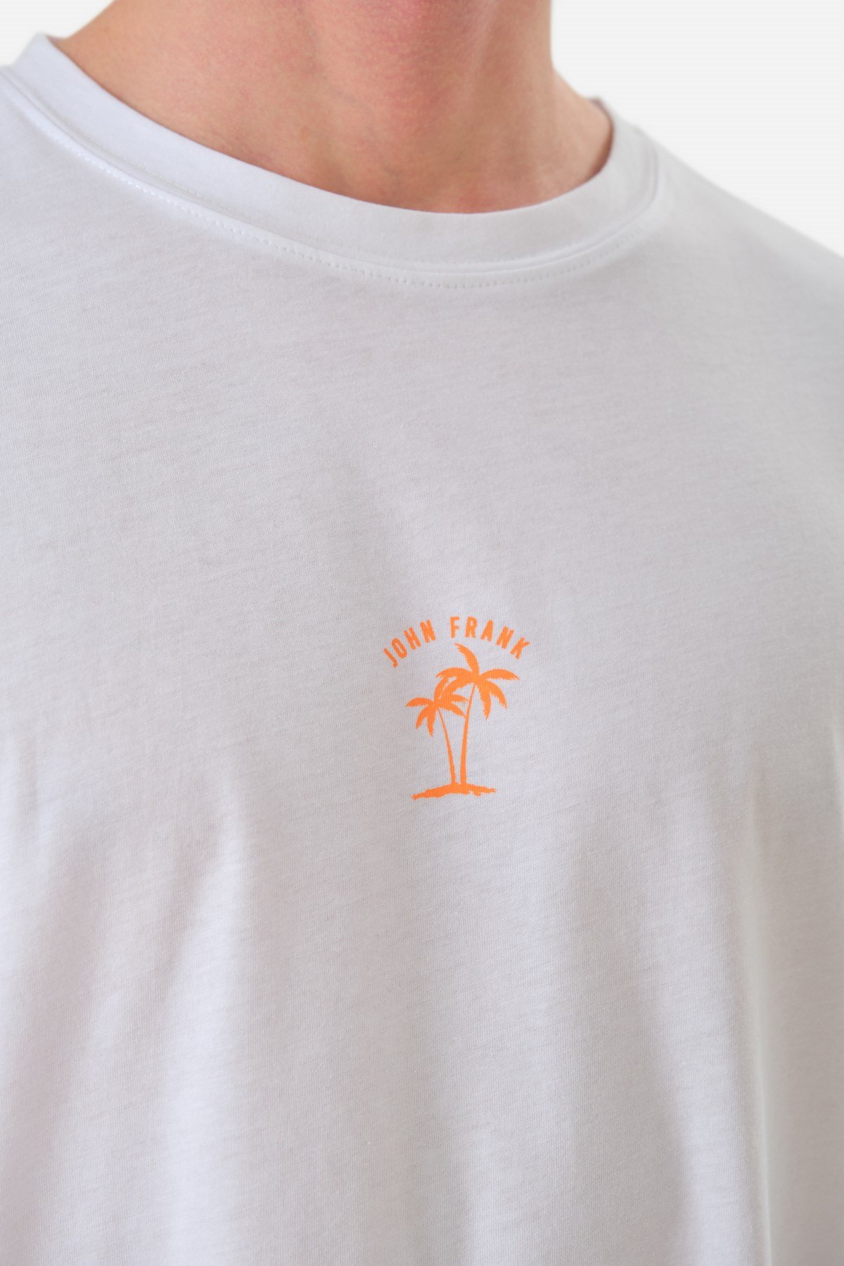 JOHN FRANK OVERSIZE T-SHIRT BEYAZ