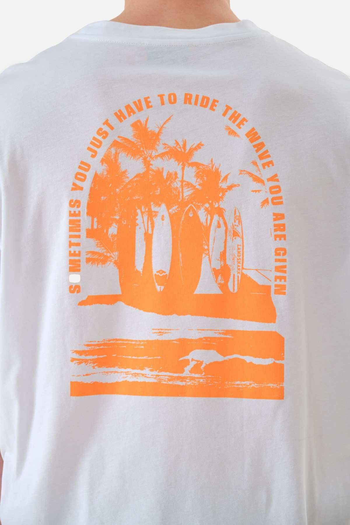 JOHN FRANK OVERSIZE T-SHIRT BEYAZ