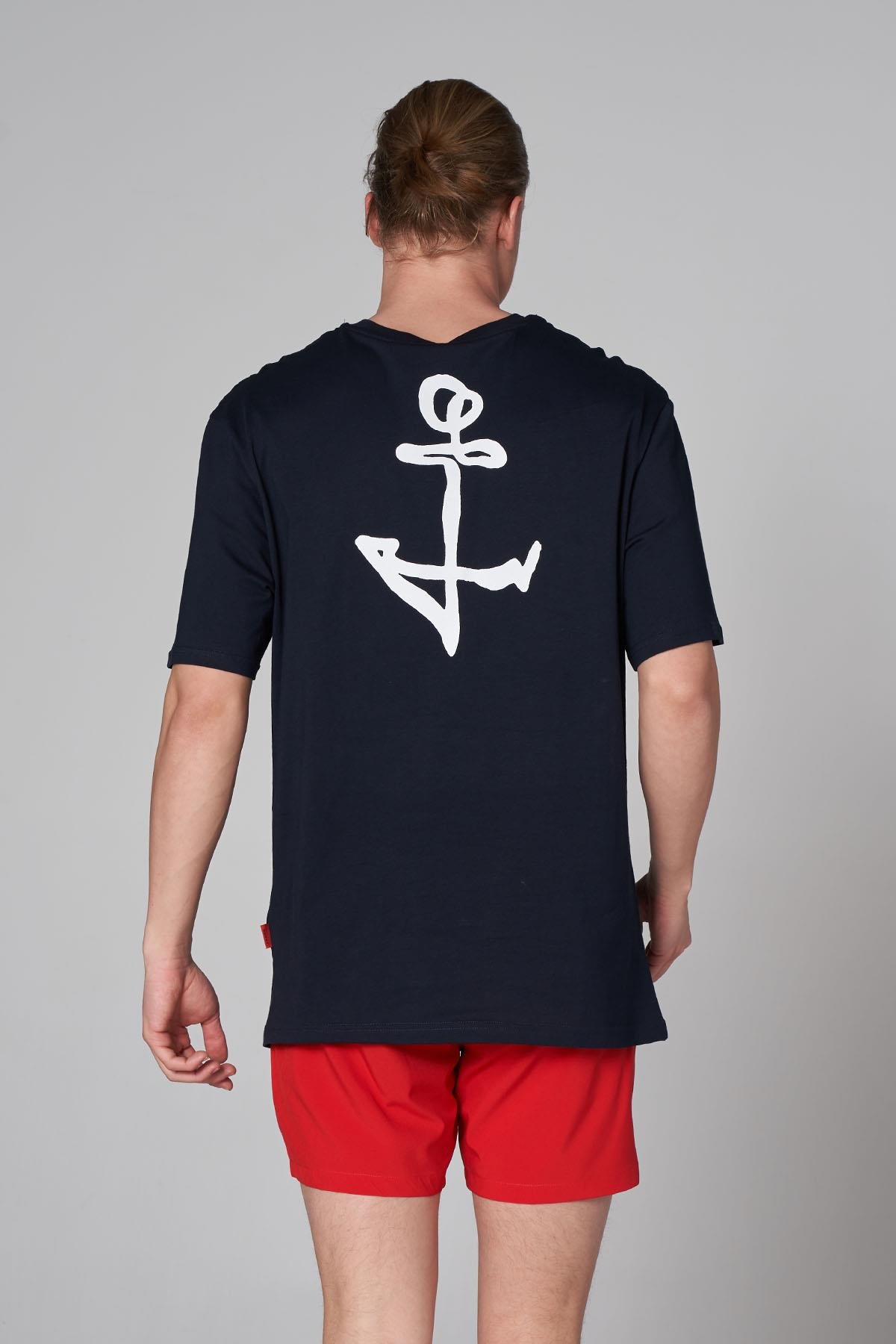JOHN FRANK OVERSIZE T-SHIRT LACİVERT