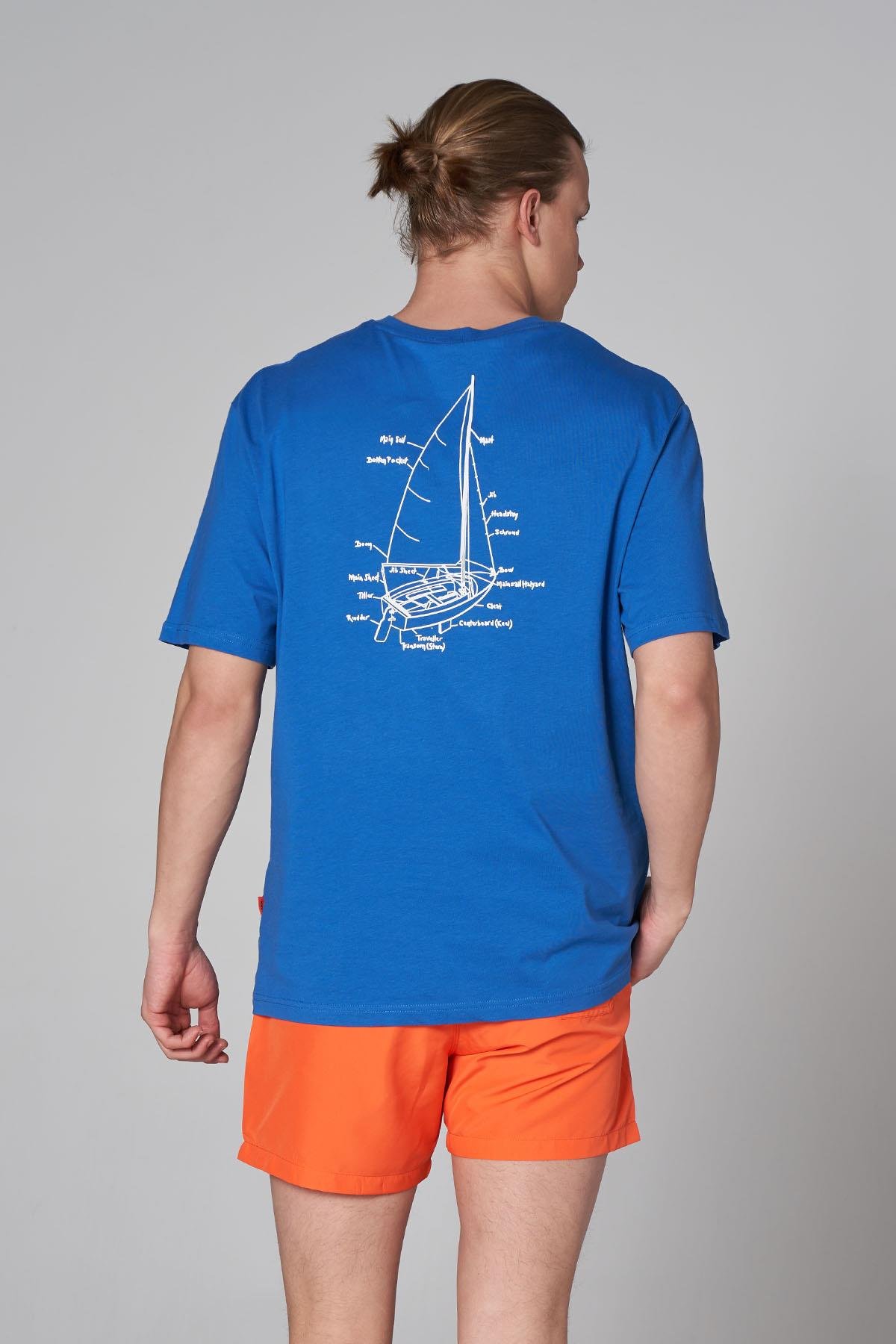 JOHN FRANK OVERSIZE T-SHIRT MAVİ