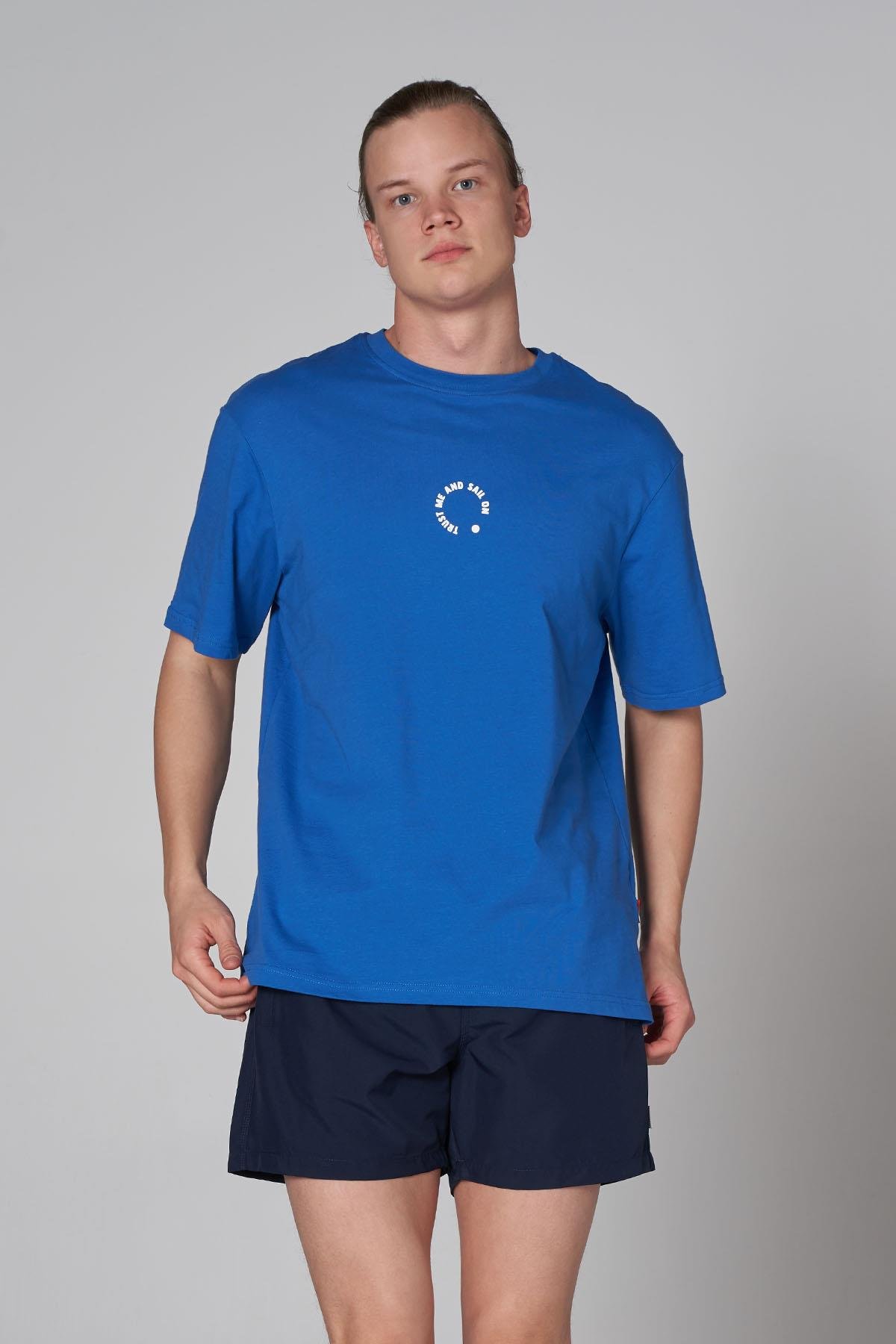 JOHN FRANK OVERSIZE T-SHIRT MAVİ