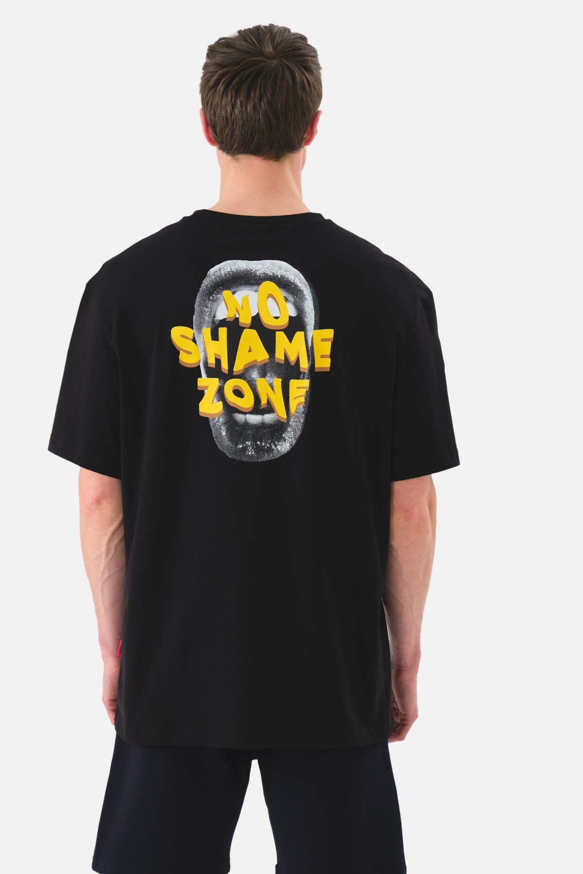 JOHN FRANK OVERSIZE T-SHIRT SİYAH
