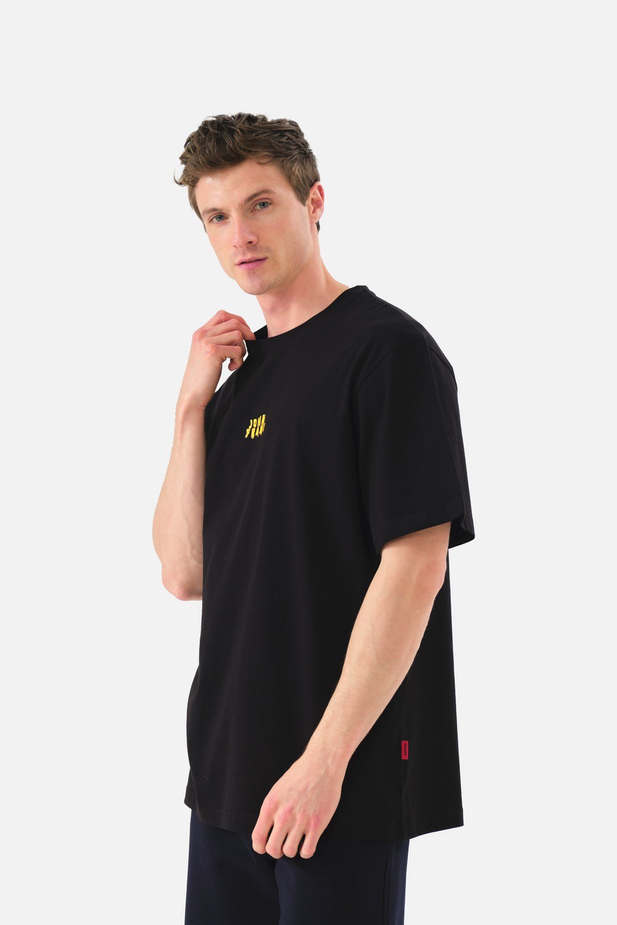 JOHN FRANK OVERSIZE T-SHIRT SİYAH
