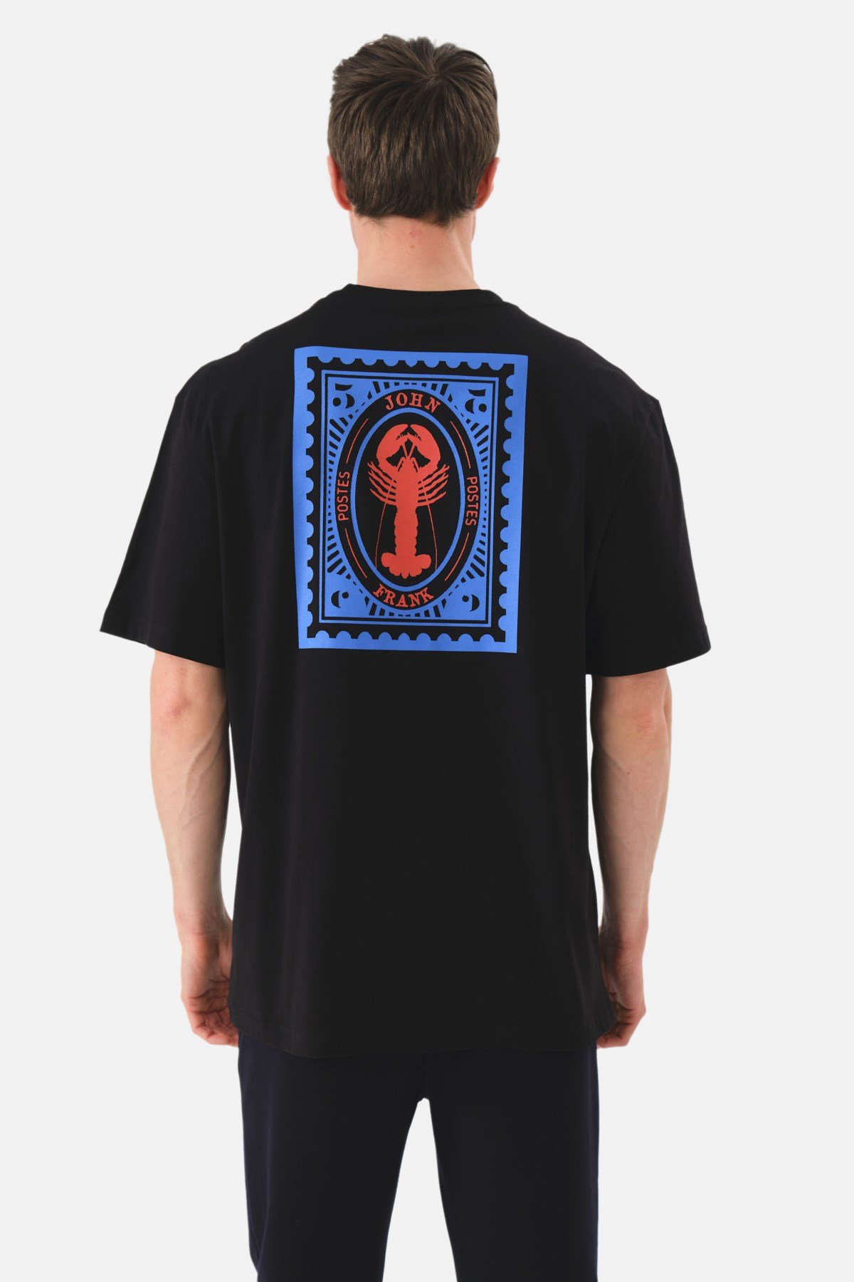 JOHN FRANK OVERSIZE T-SHIRT SİYAH